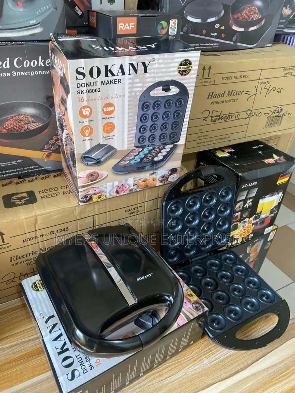 Classy 1400W Sokany Doughnut Maker