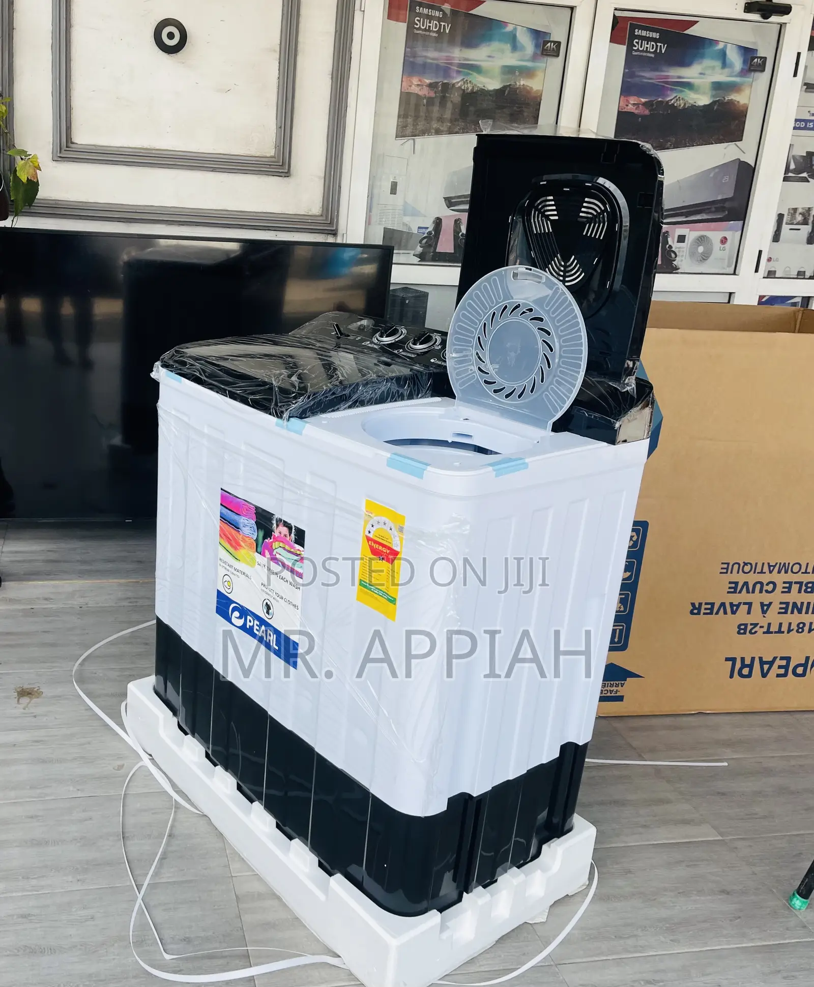 Efficient Pearl 18kg Top Load Electric Washing Machine.