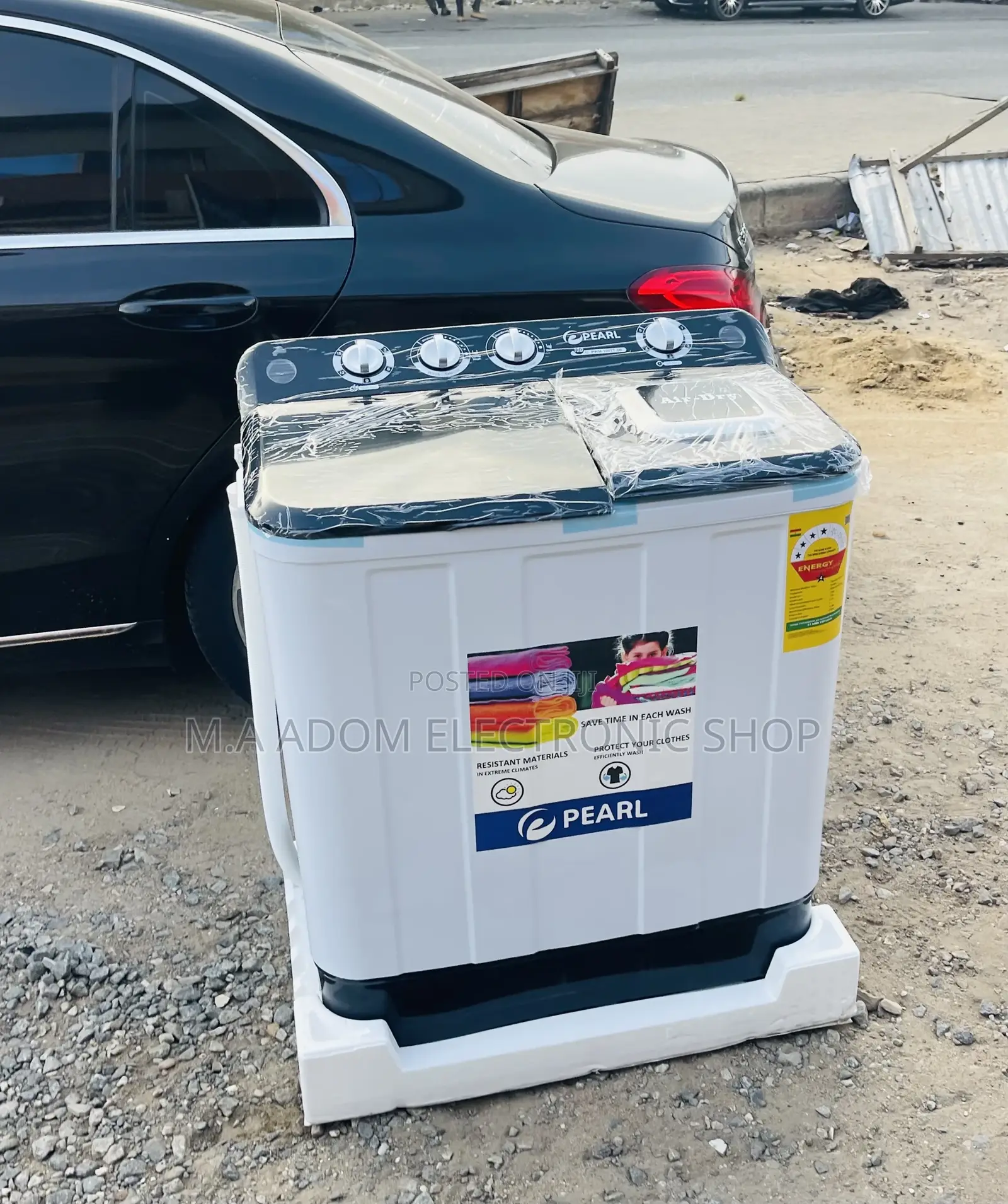 Elegant Pearl 10kg Wash and Dry Electric Washing Machine.