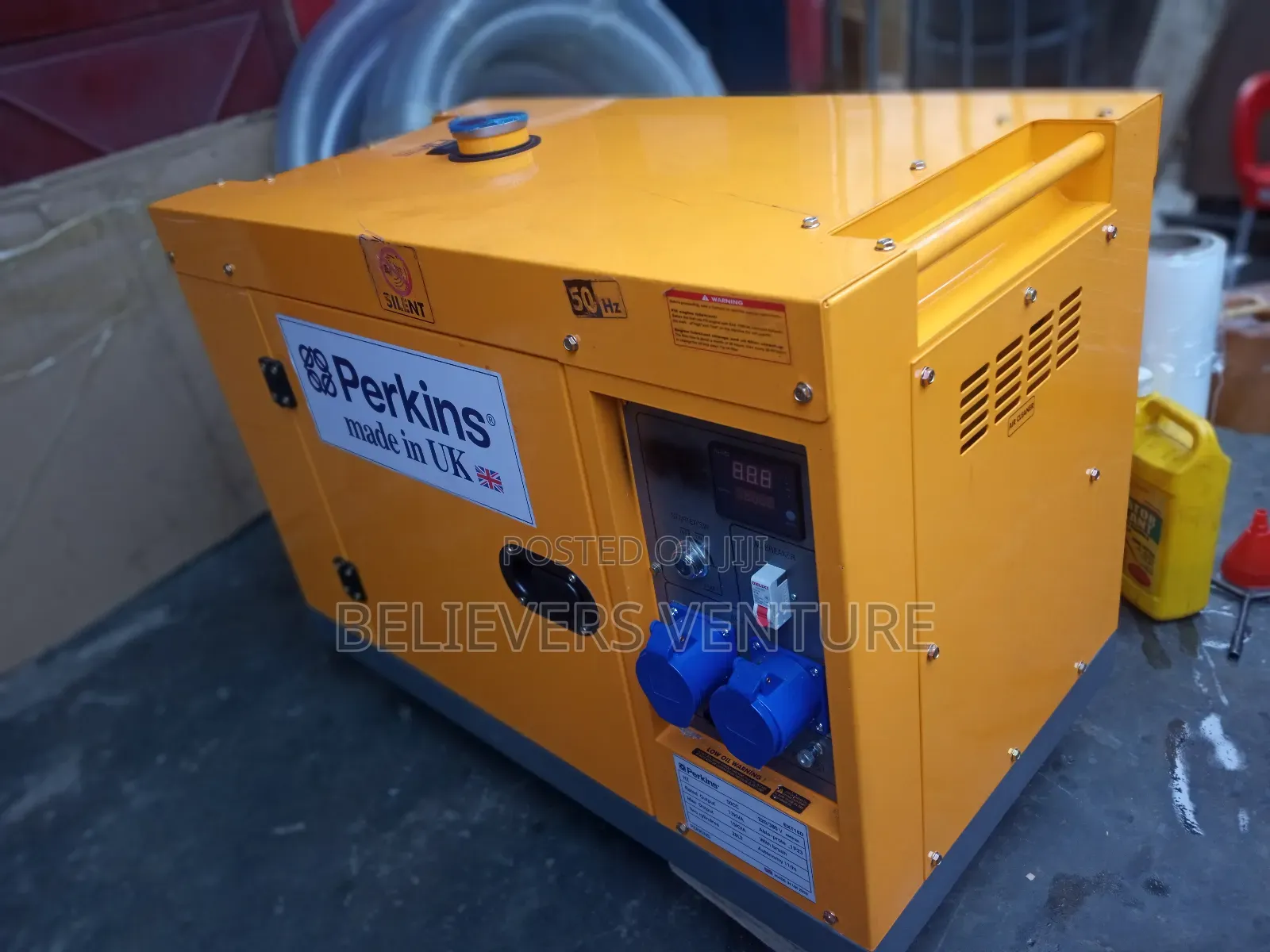 Yellow 15kva Generator Perkins Diesel Generator 16500watt 