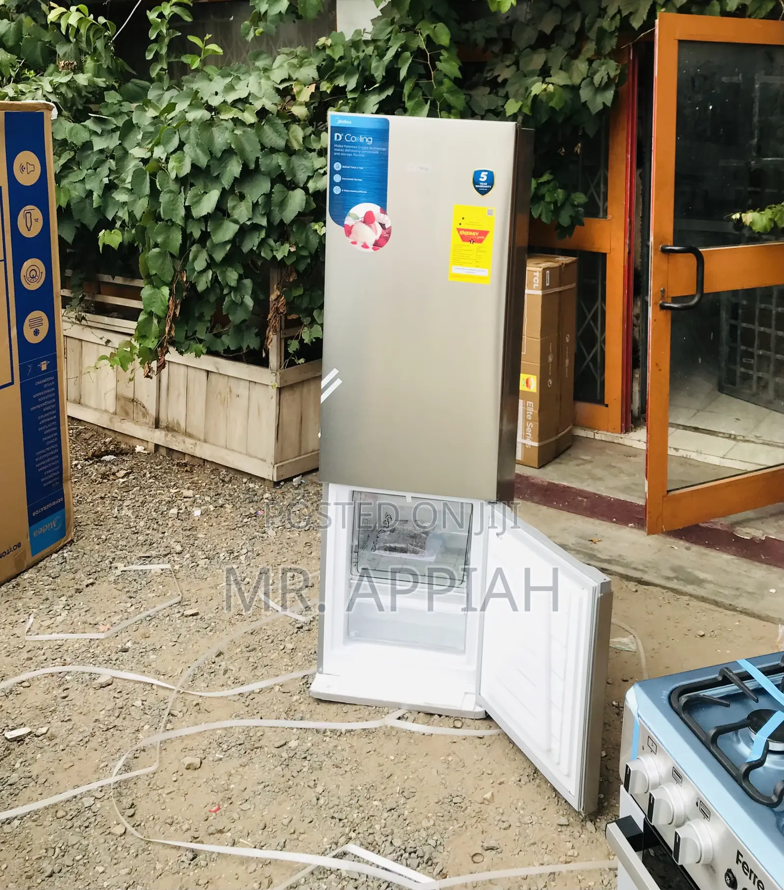 Shop Authentic Midea 262L 2 Door Fridge(Silver).