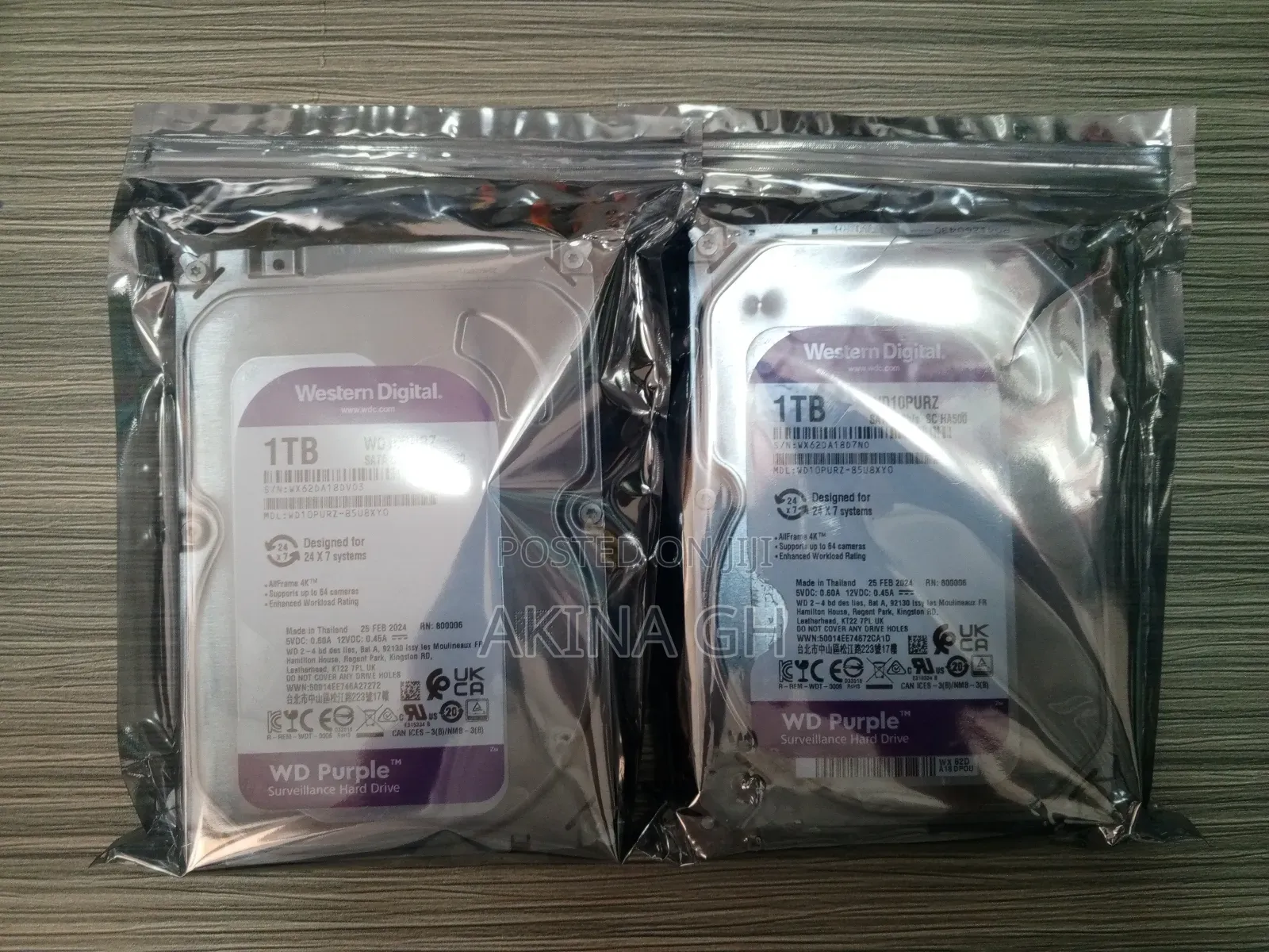 Western Digital Wd Purple 1tb Surveillance Hard Drive