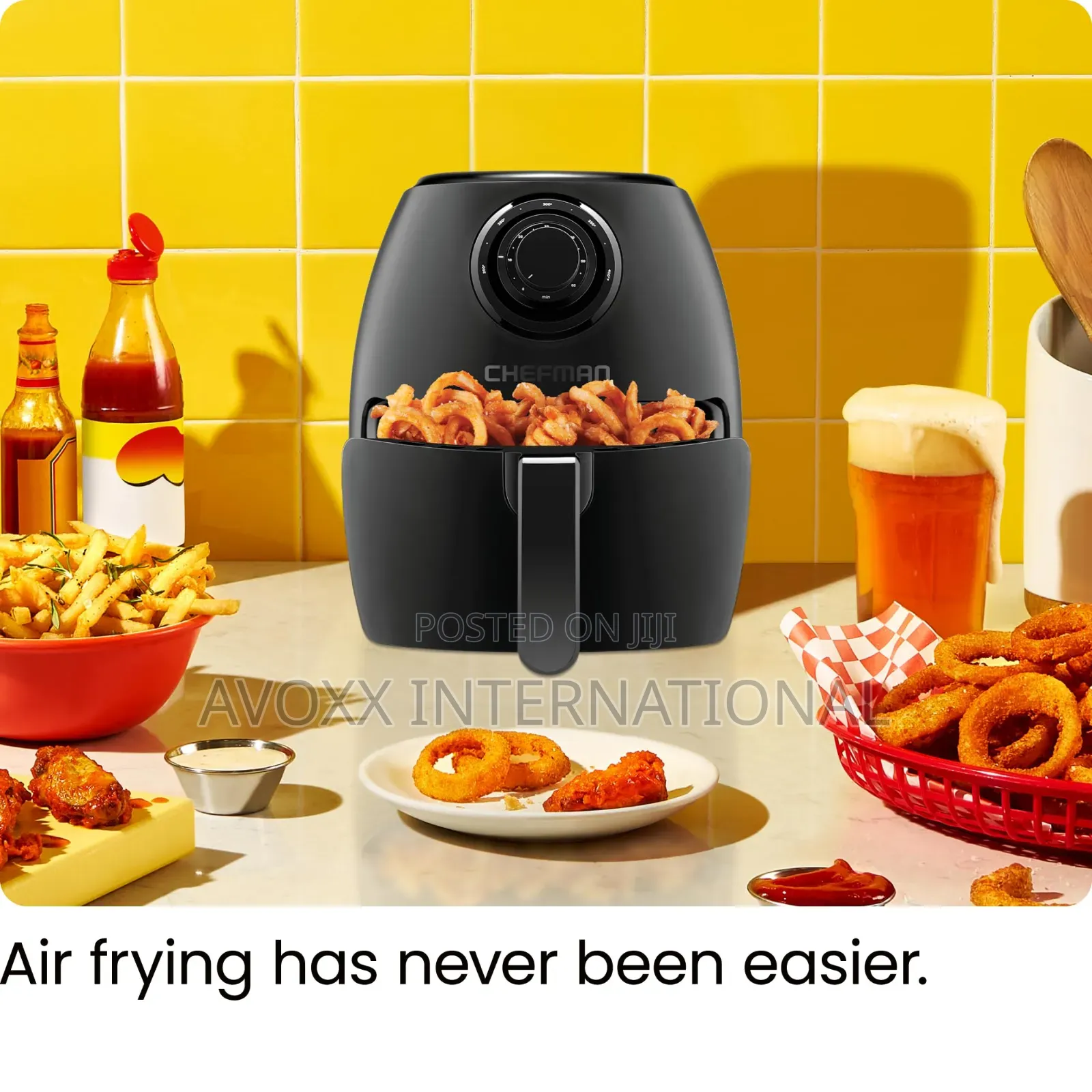 CHEFMAN Small Air Fryer Healthy Cooking, 3.6 Qt, Nonstick