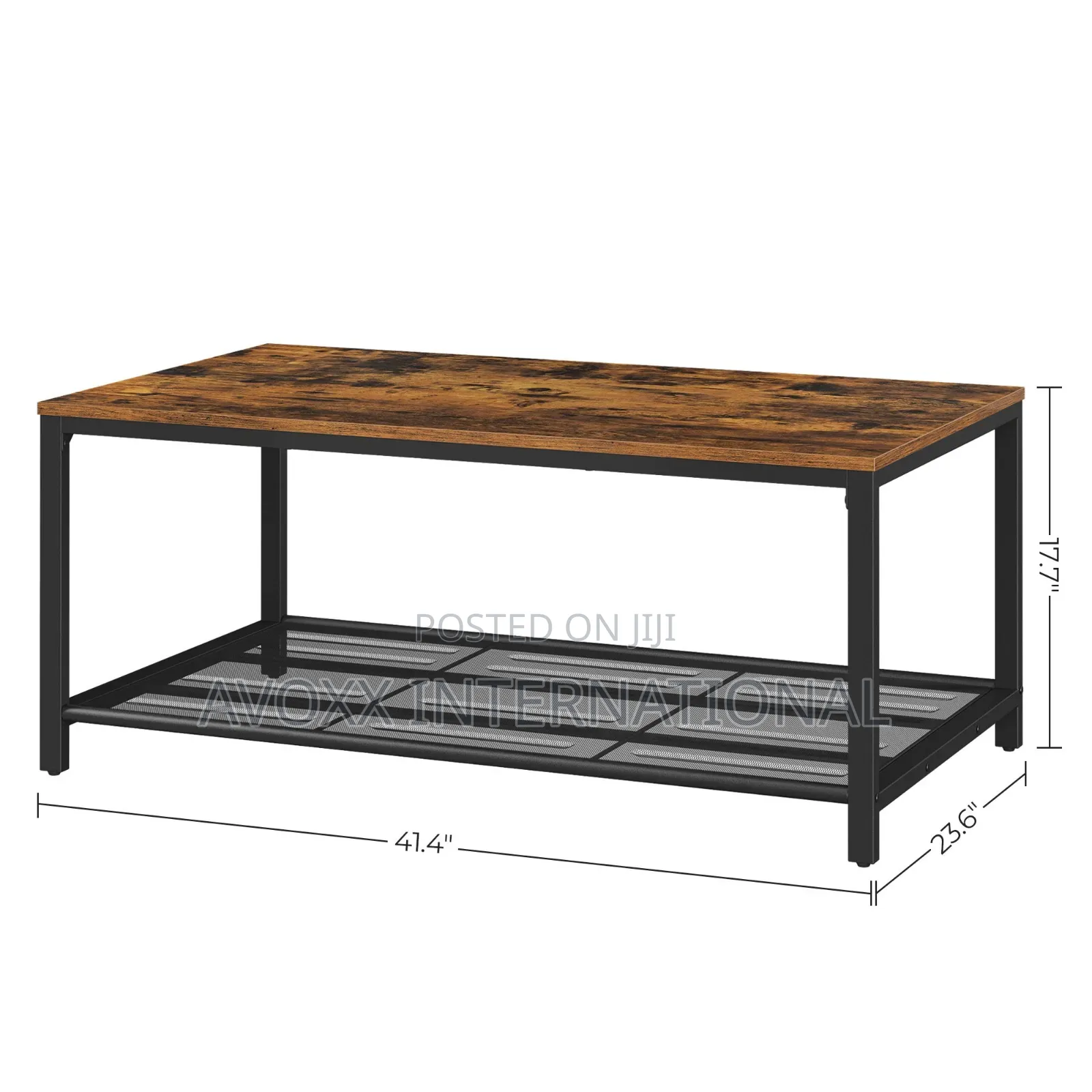 Vasagle Indestic Coffee Table, W/Mesh Storage