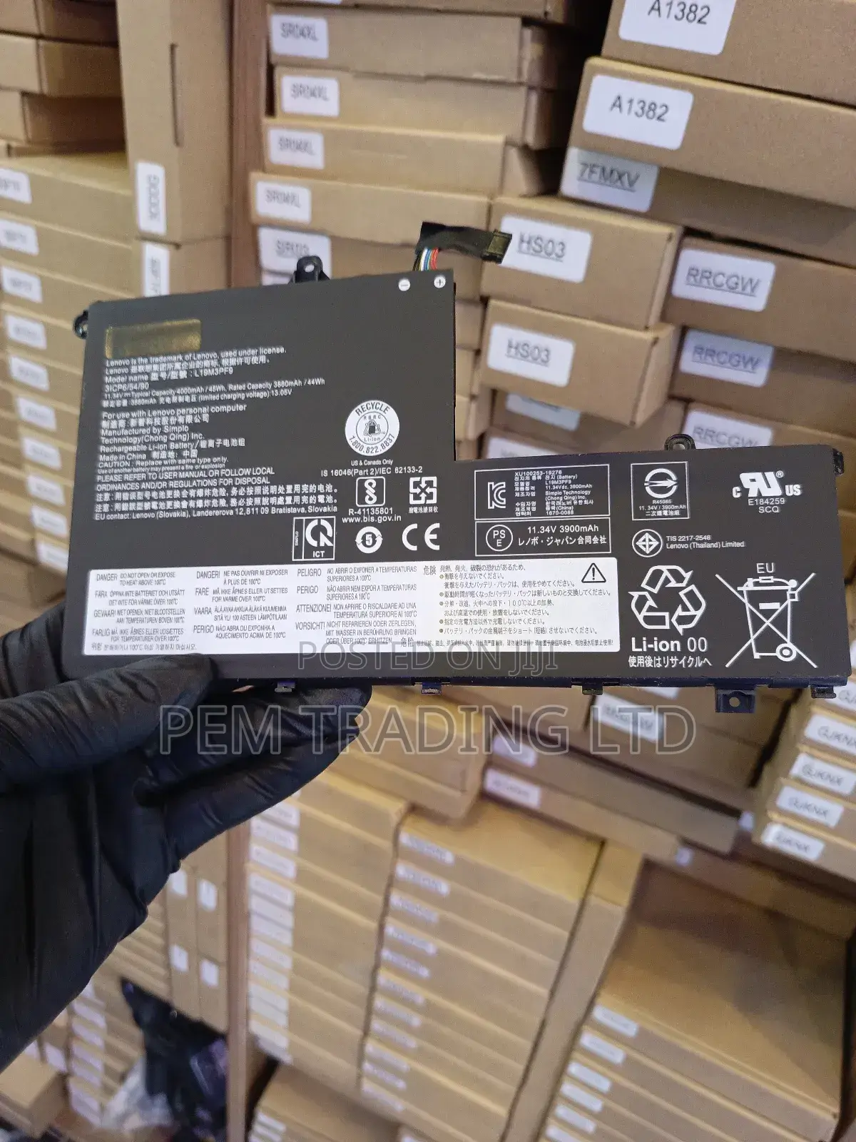 L19M3PF9 Laptop Battery Compatible With Lenovo