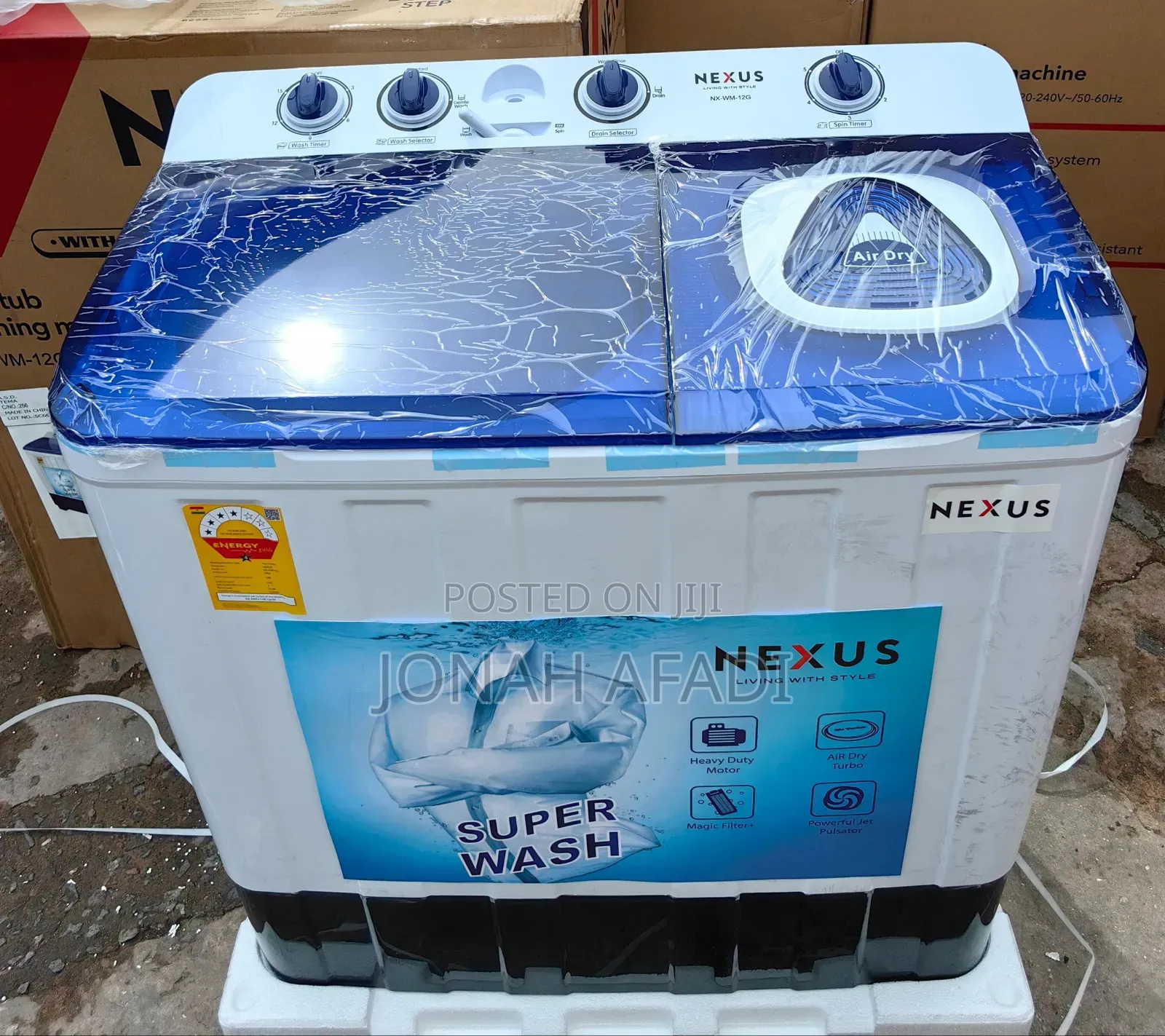 Nexus 12kg Semi Automatic Twin Tub W M – Nx-Wm-12sas