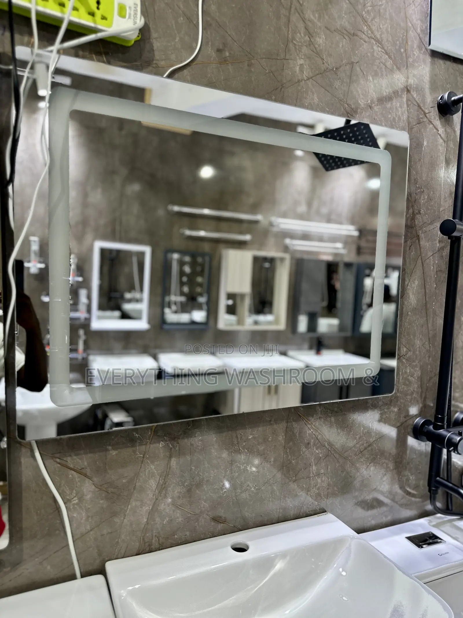 LED Mirror_ Horizontal LED Mirror_ Bathroom Mirror
