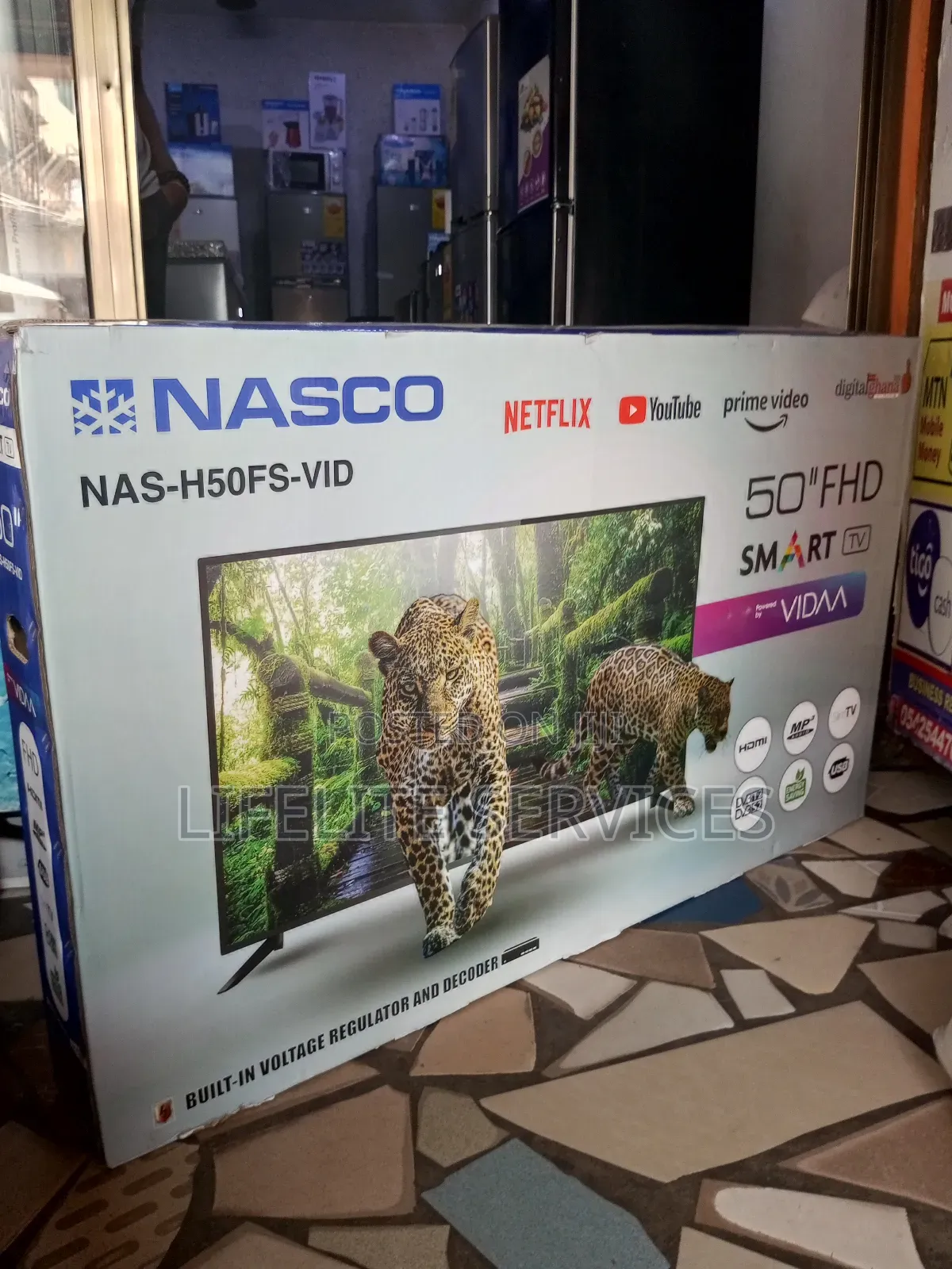 Clear Screen Smart TV Nasco 50"(Brand New)