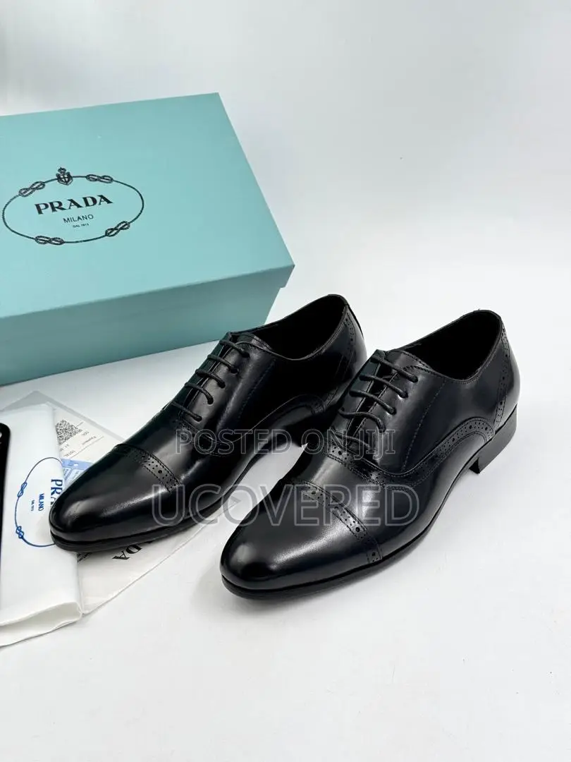 PRADA Real Leather Men’S Executive Shoe