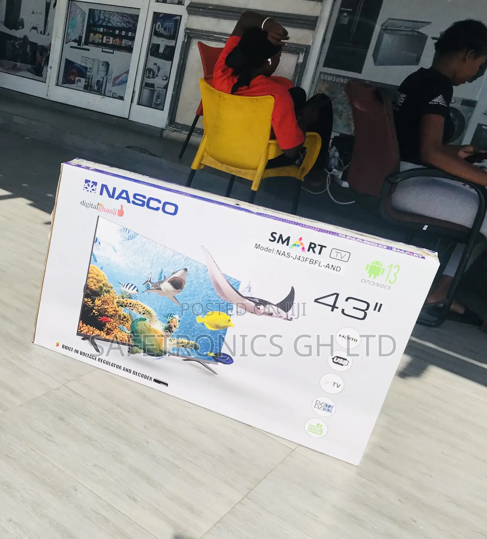 Choose Black 43 Inch Smart Full Hd Nasco Led Tv