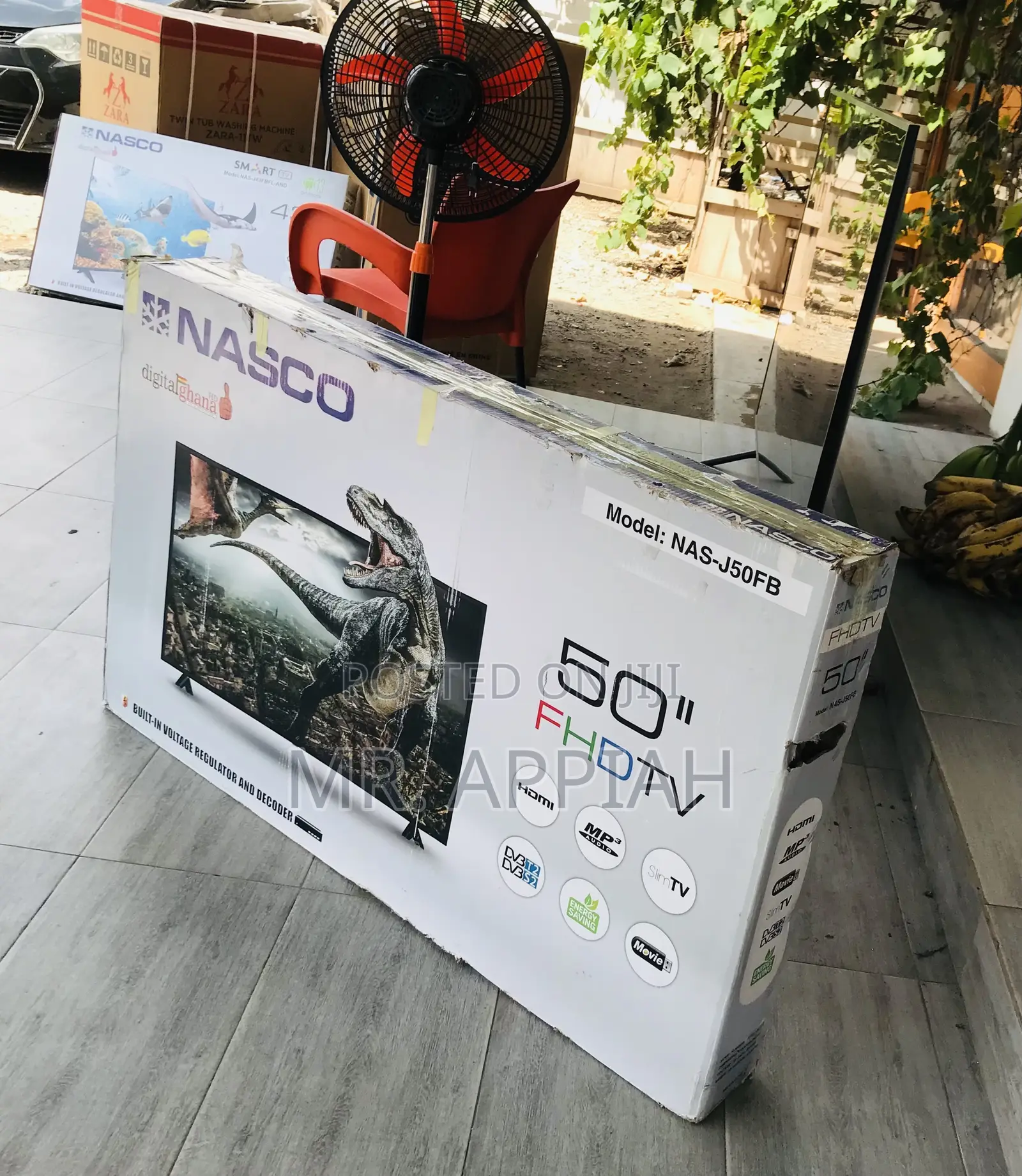 Choose Authentic Nasco 50” Full HD Satellite Tv,Black
