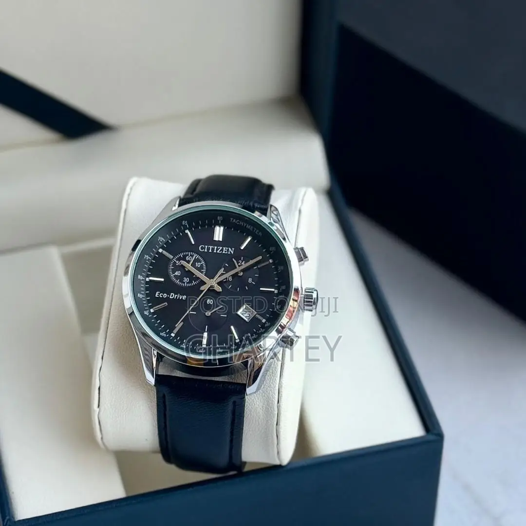 Citizen Genuine Leather Chronograph Watch