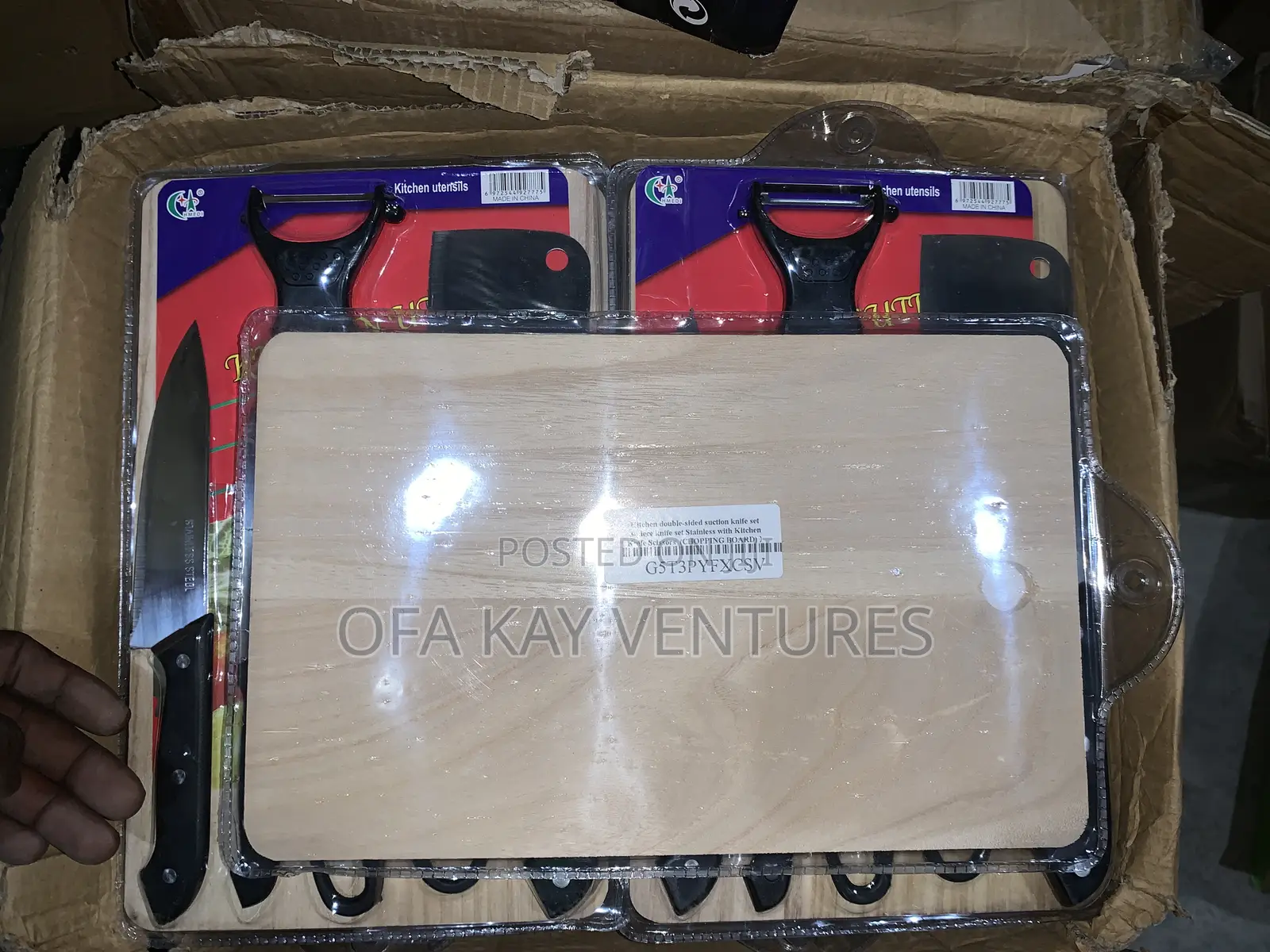 Kitchen Knife Set With Cutting Board