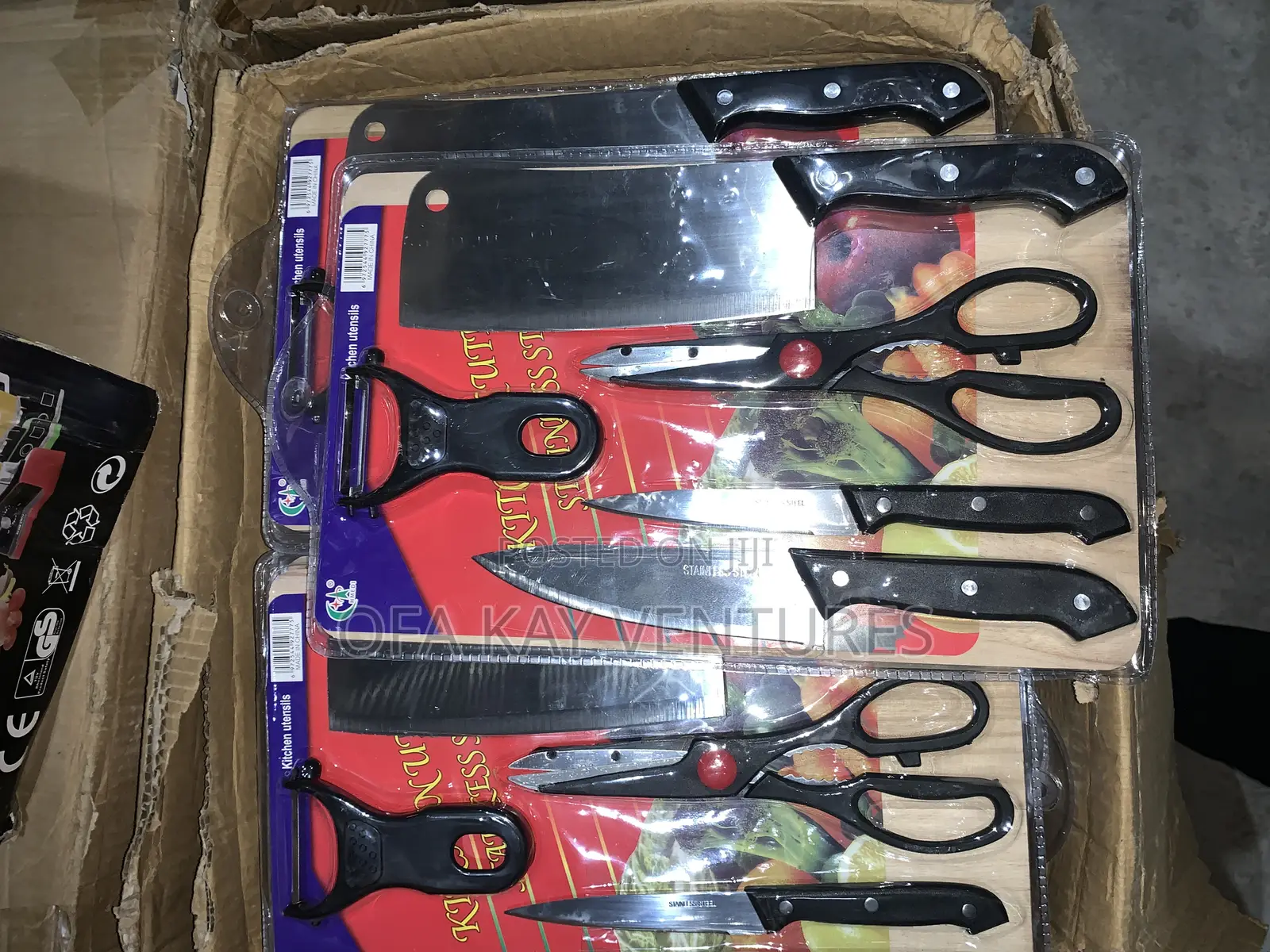 Kitchen Knife Set With Cutting Board