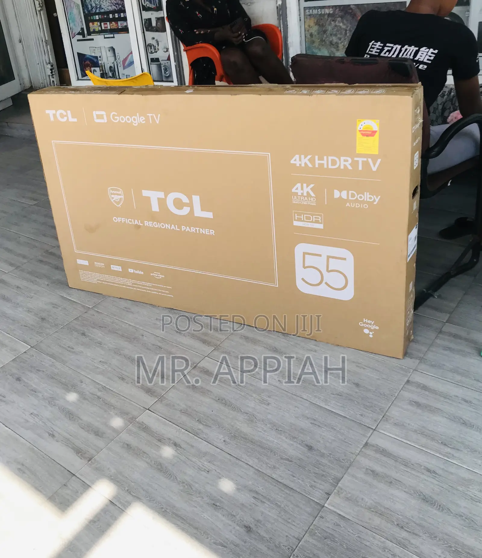New TCL 55p635 55” HDR Frameless Google Television(Black)