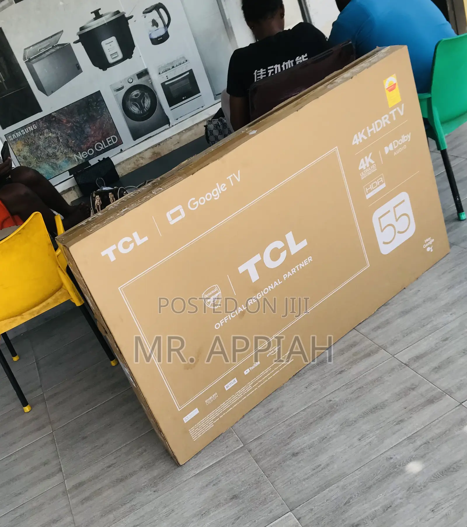 Shop Unique TCL 55p635 55” HDR Frameless Tv(Black).