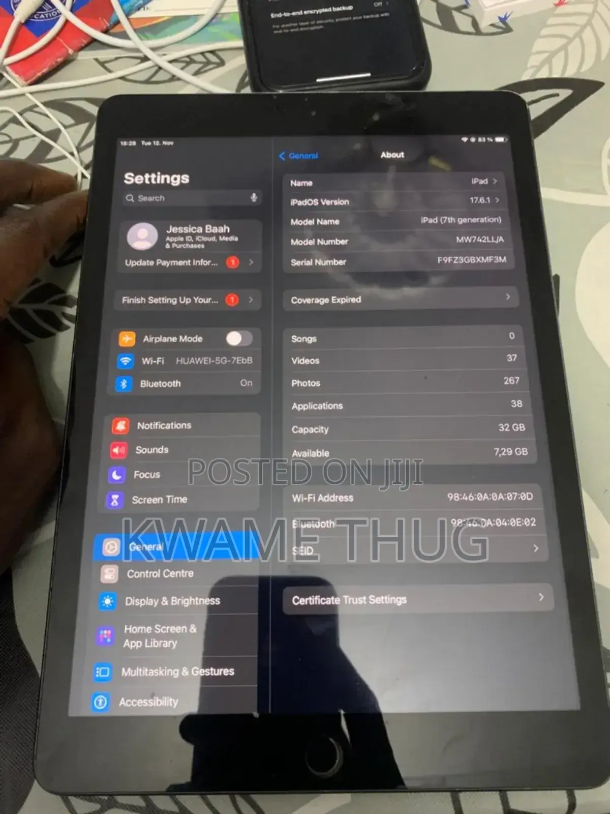 New Apple iPad 10.2 (2019) 32 GB Silver