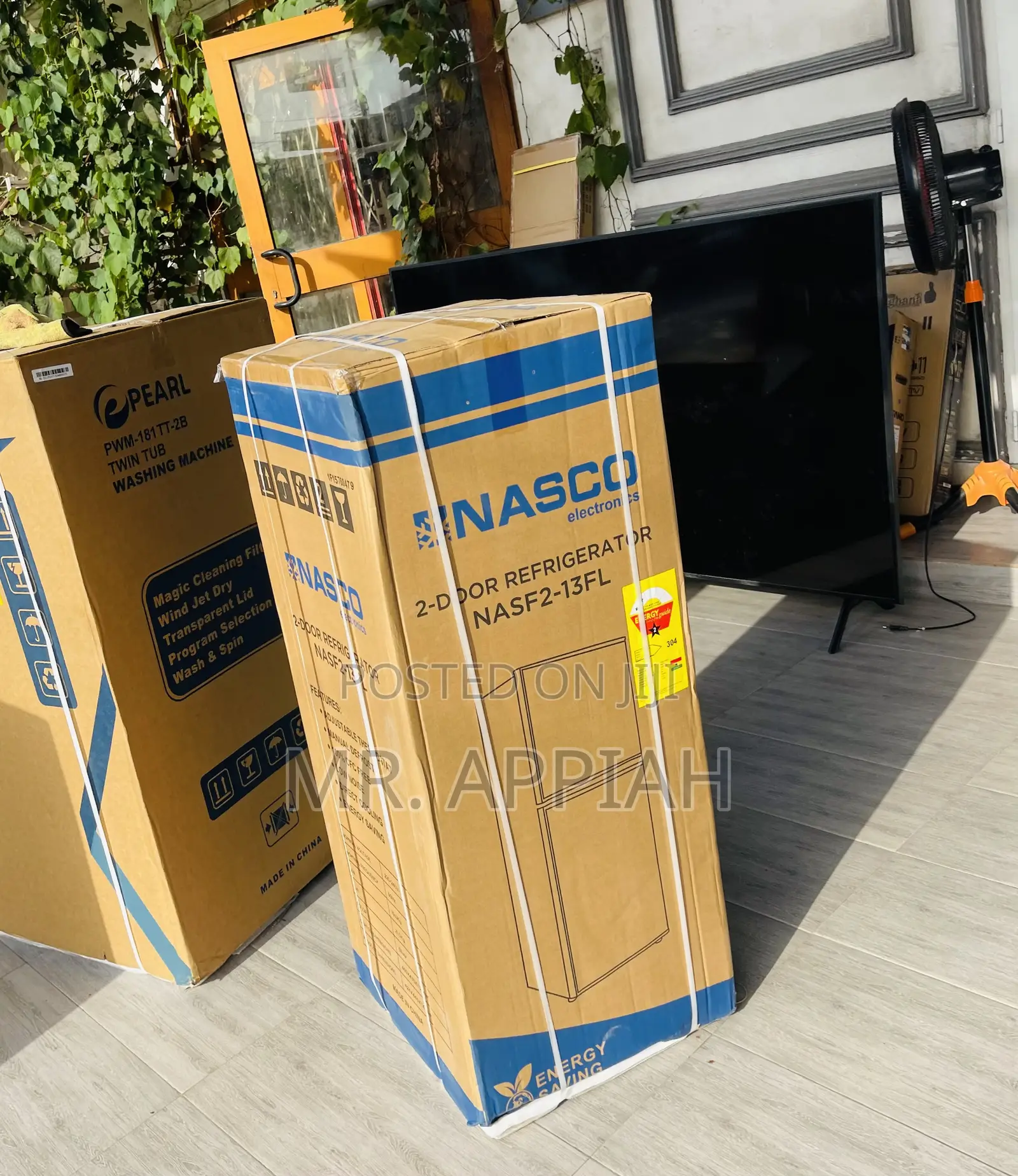Unique in Box Nasco Nasf2-13fl 2 Door Fridge(Silver).