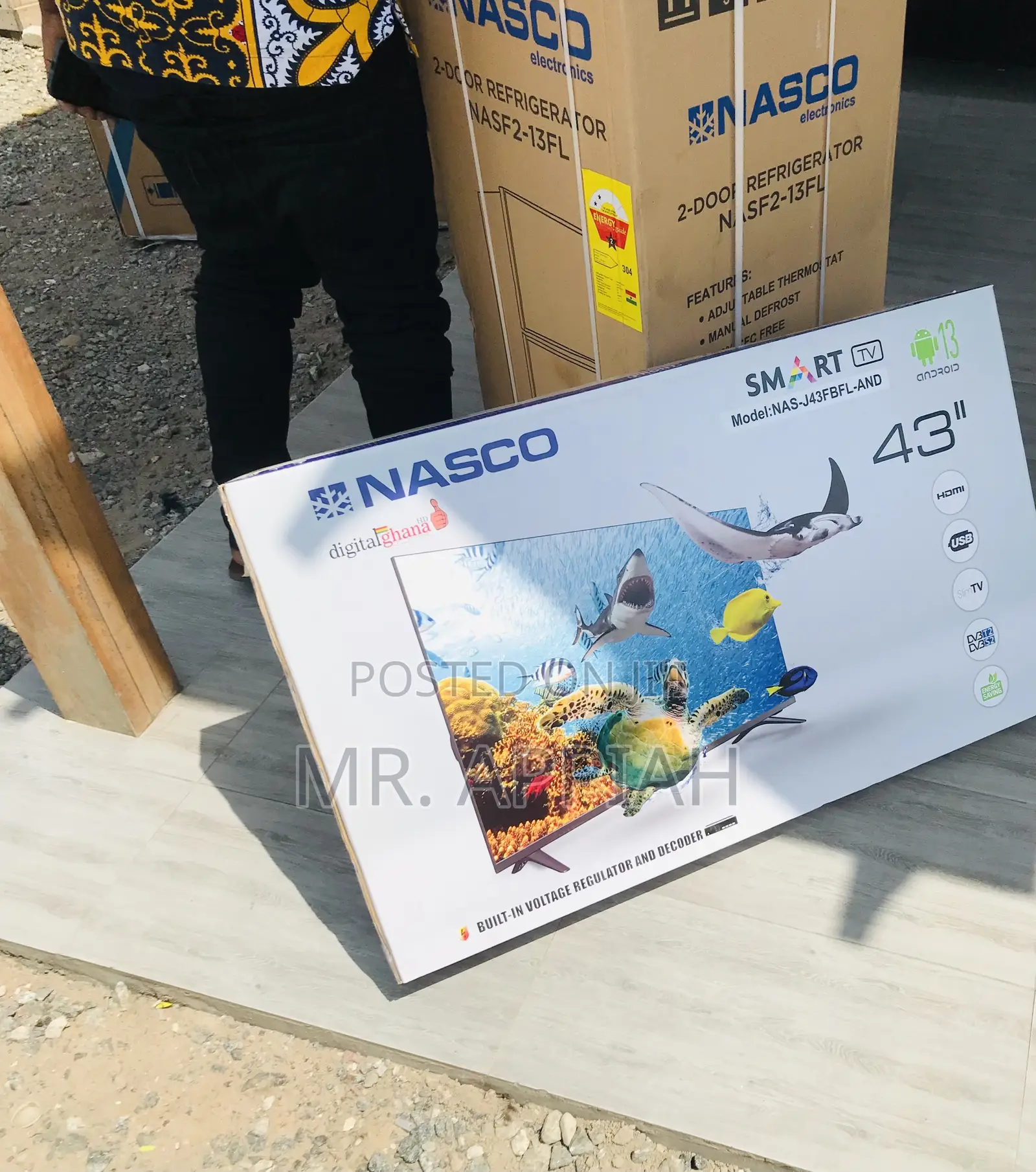 Unique in Box Nasco 43 Inch Smart Android Television(Black)