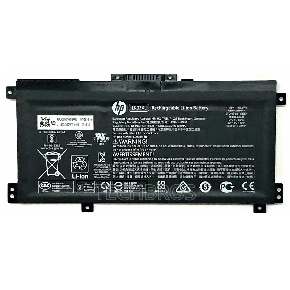 Original Envy 15 X360 Battery- LK03XL
