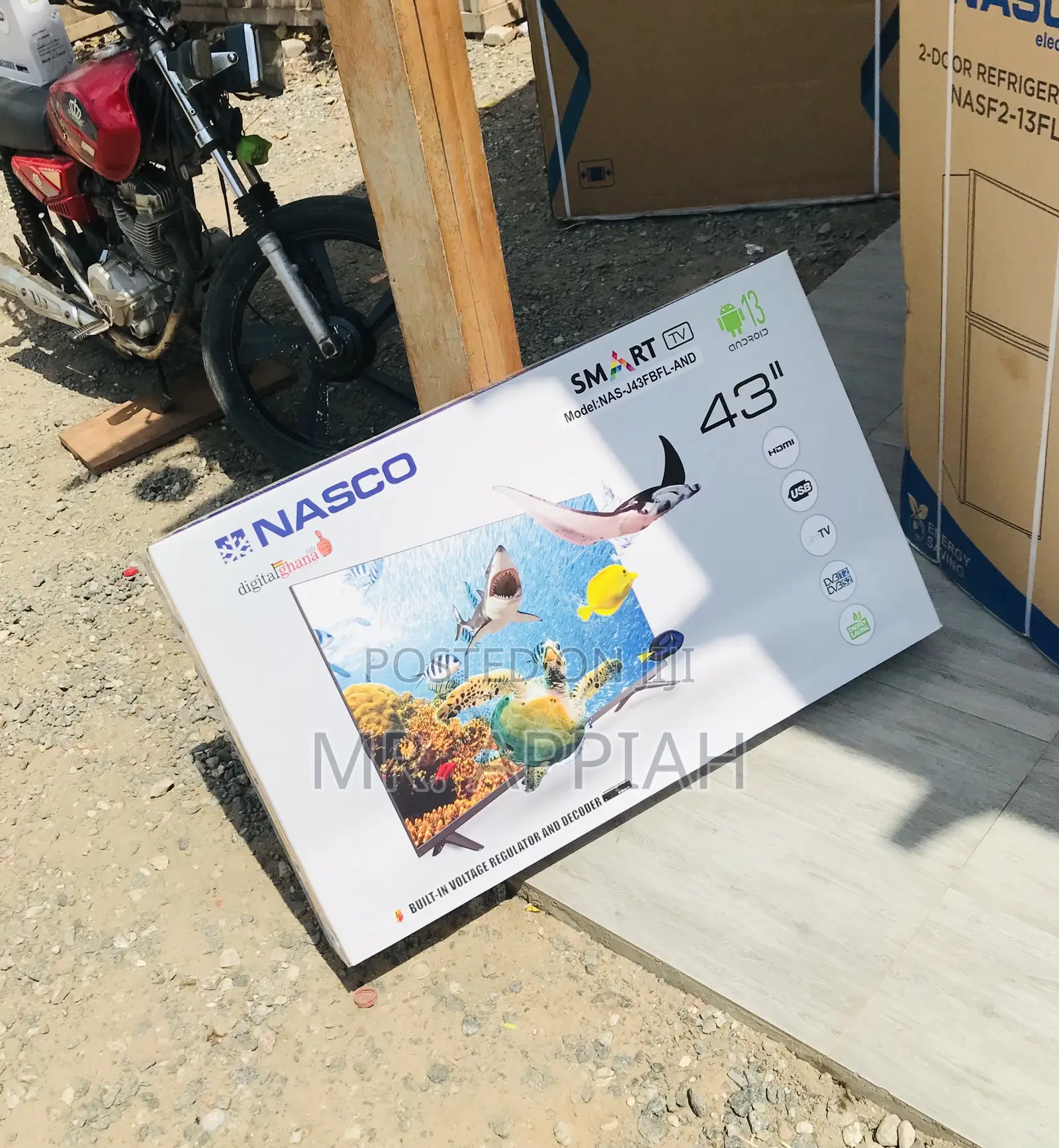 Authentic Nasco 43 Inch Full HD Smart Android Tv.