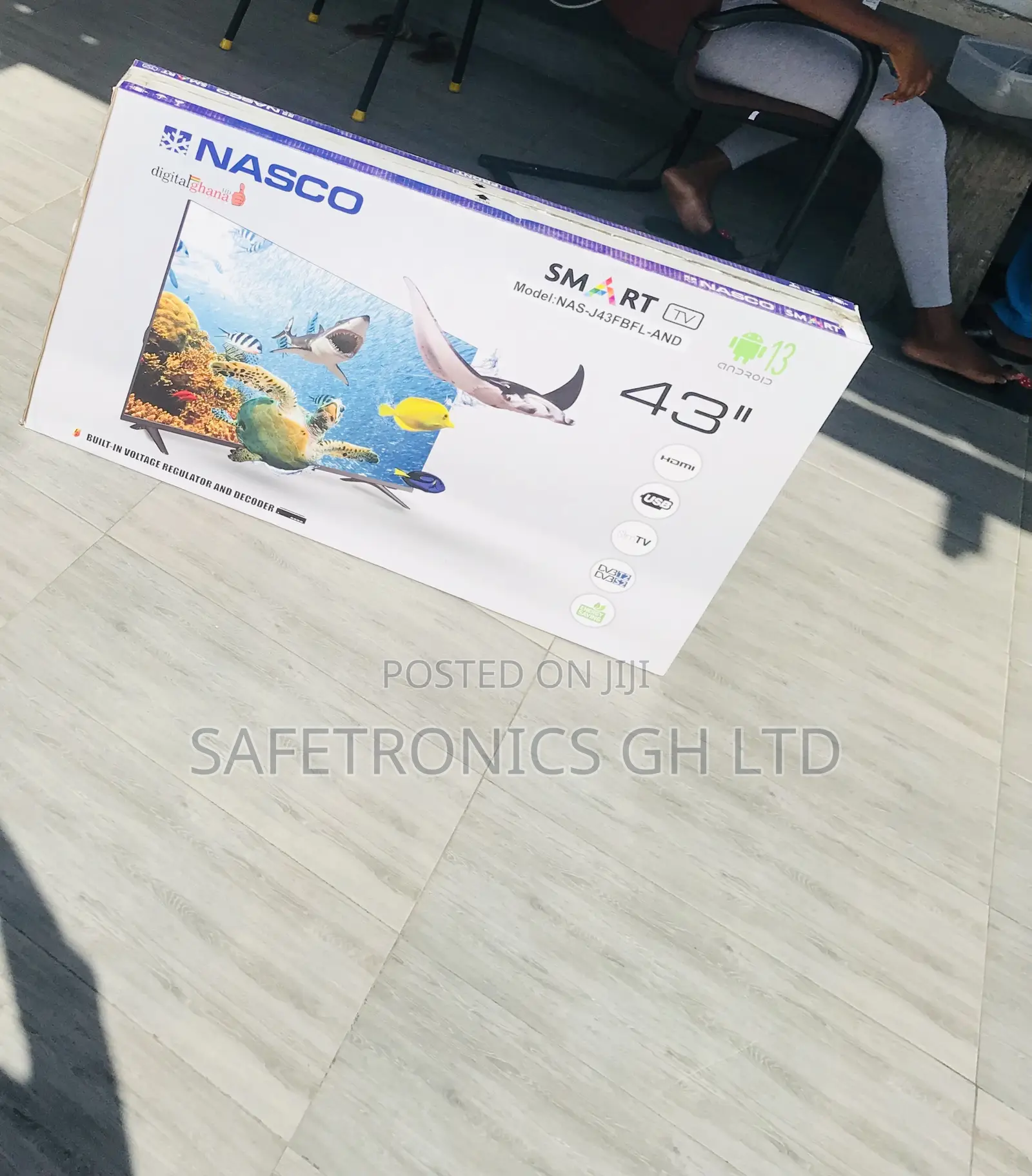 Sealed Hdmi Nasco 43 Inch Smart Full Hd Led Tv