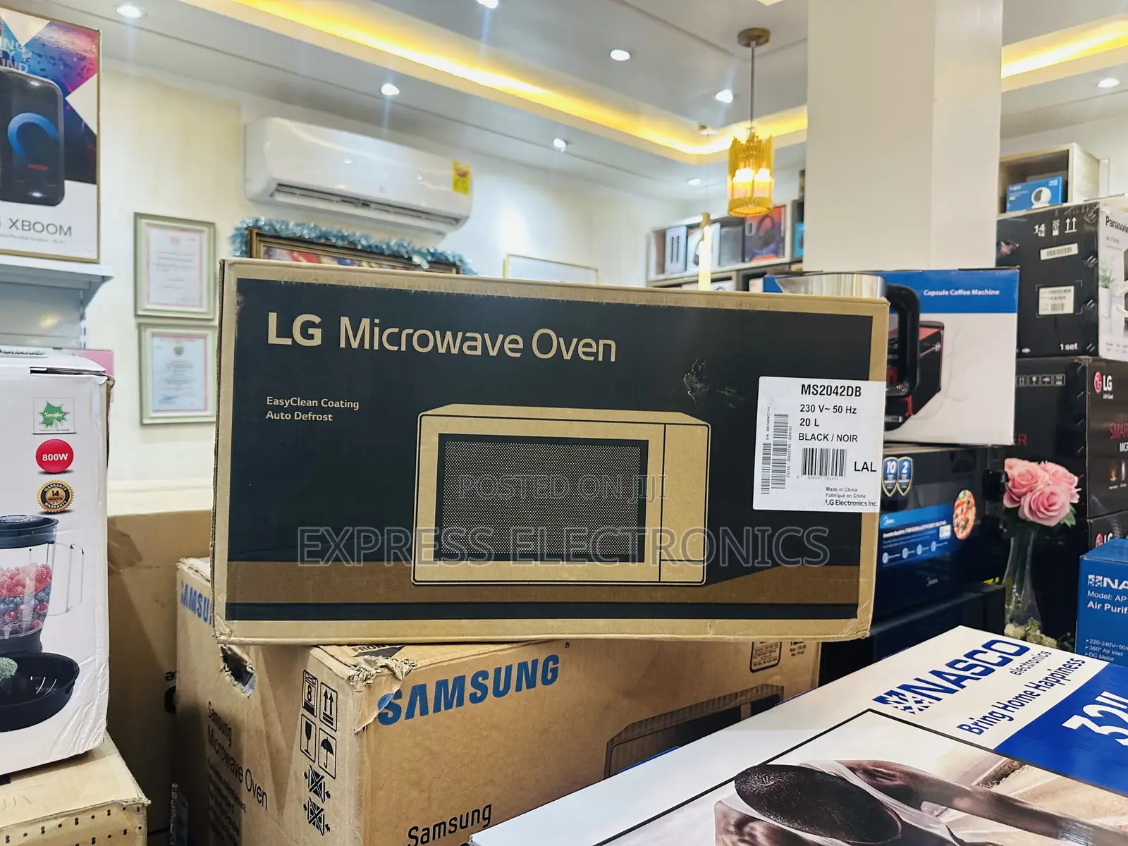 Black Stainless Steel Microwave Oven 20l Lg.