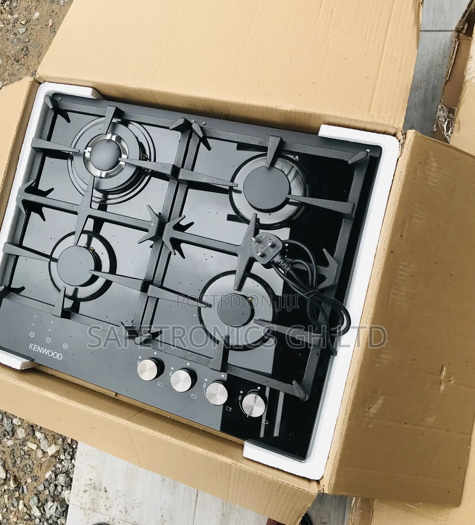 Honest Black Kenwood 4 Gas Hobs 60cm