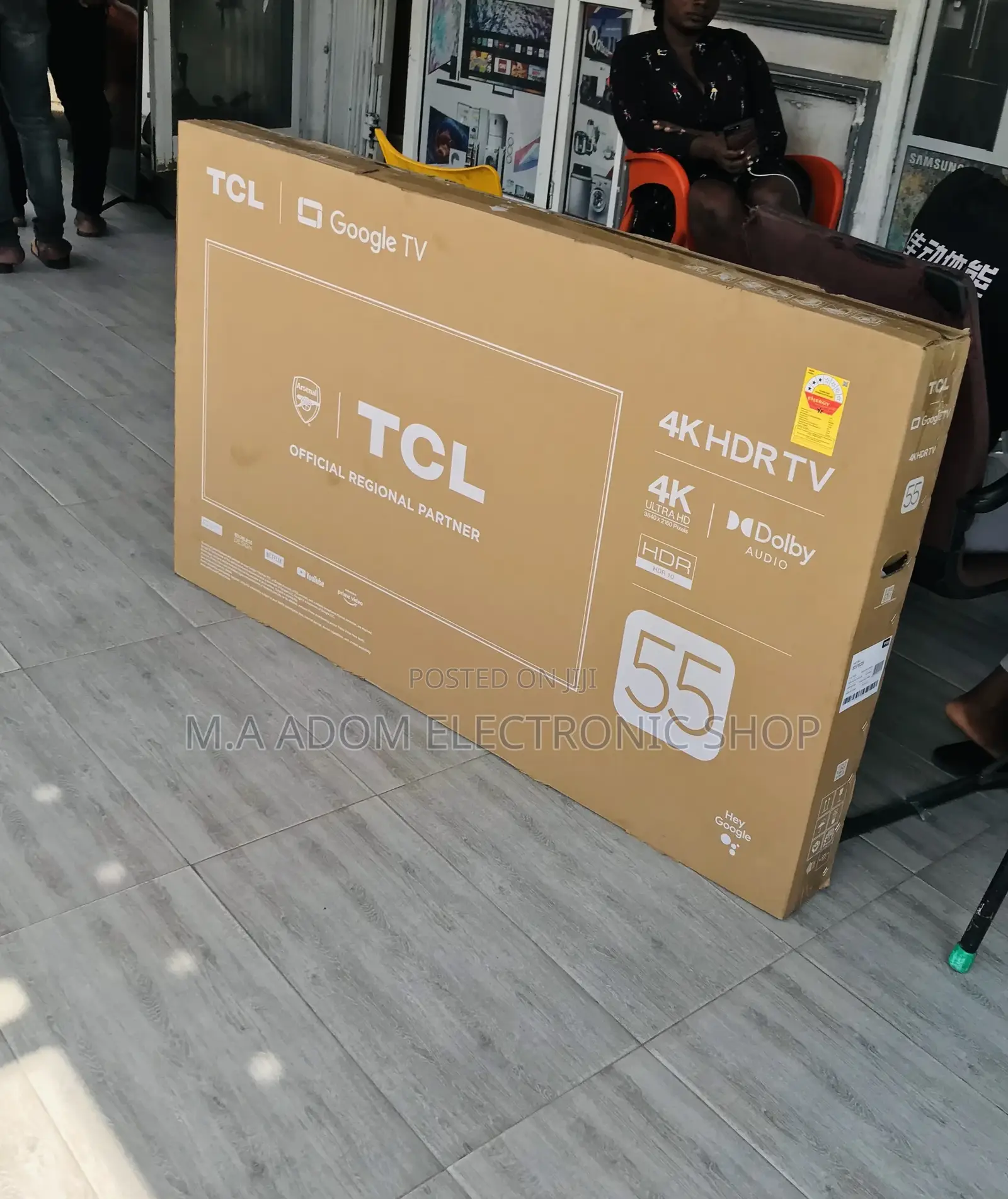 Sealed in Box TCL 55p635 55” HDR Smart Google Television.