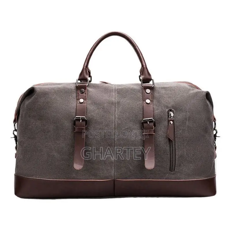 Canvas Leather Men Travel Duffel Bags