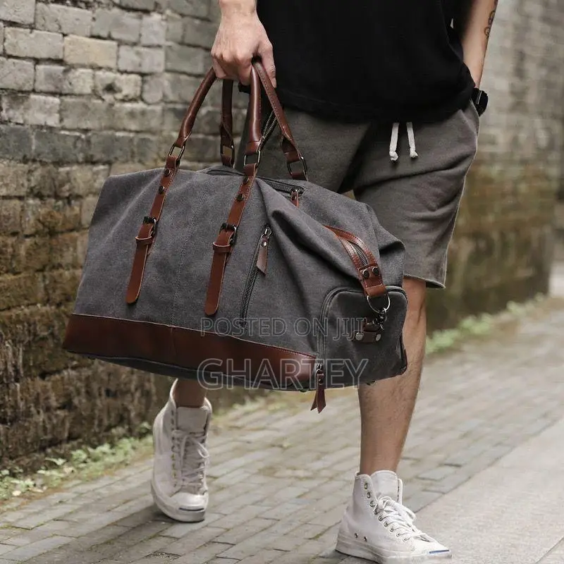 Canvas Duffle Leather Bags, Travel Bags