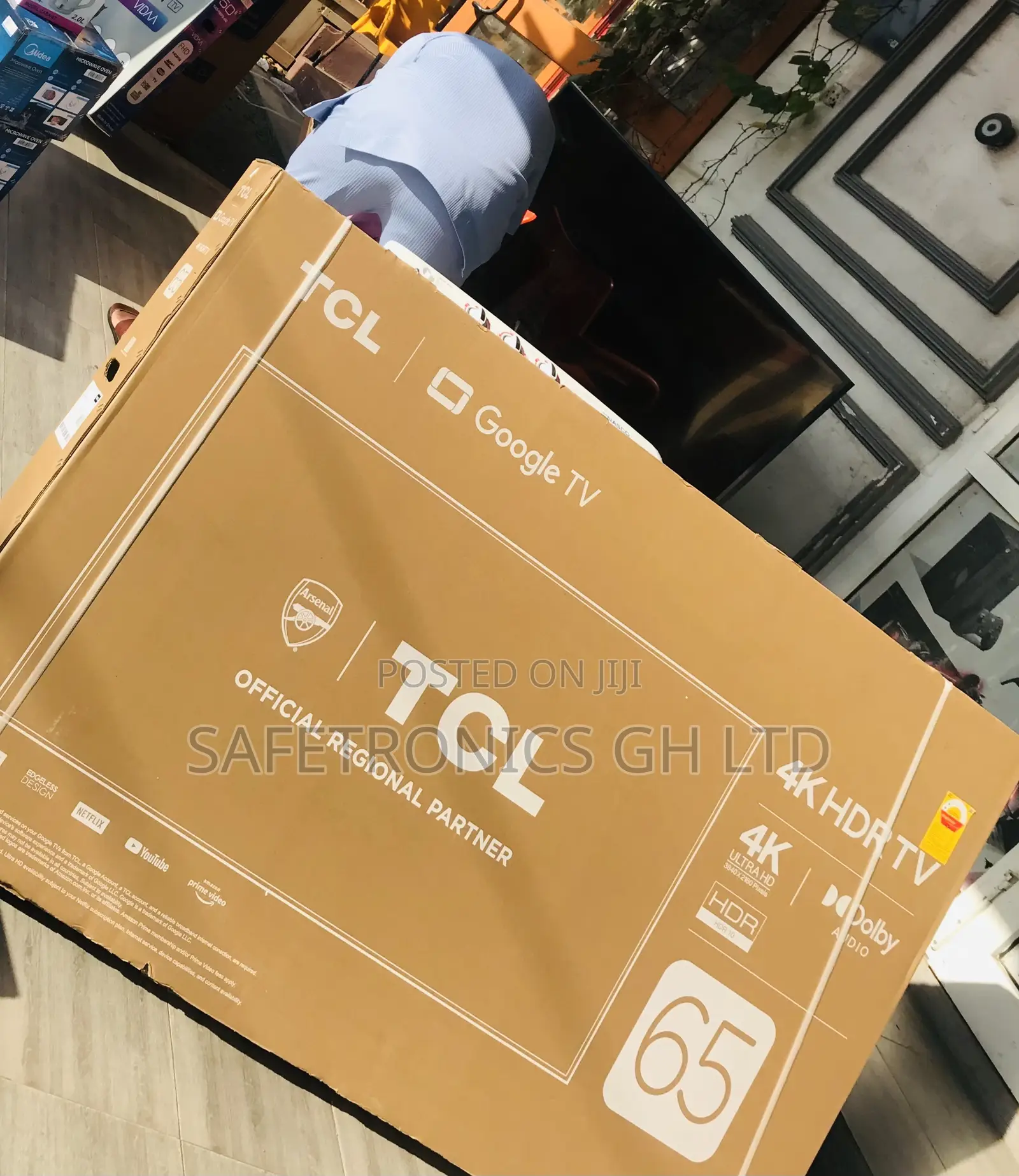 Bright New TCL Smart 65 Inch Led P635 Android Tv