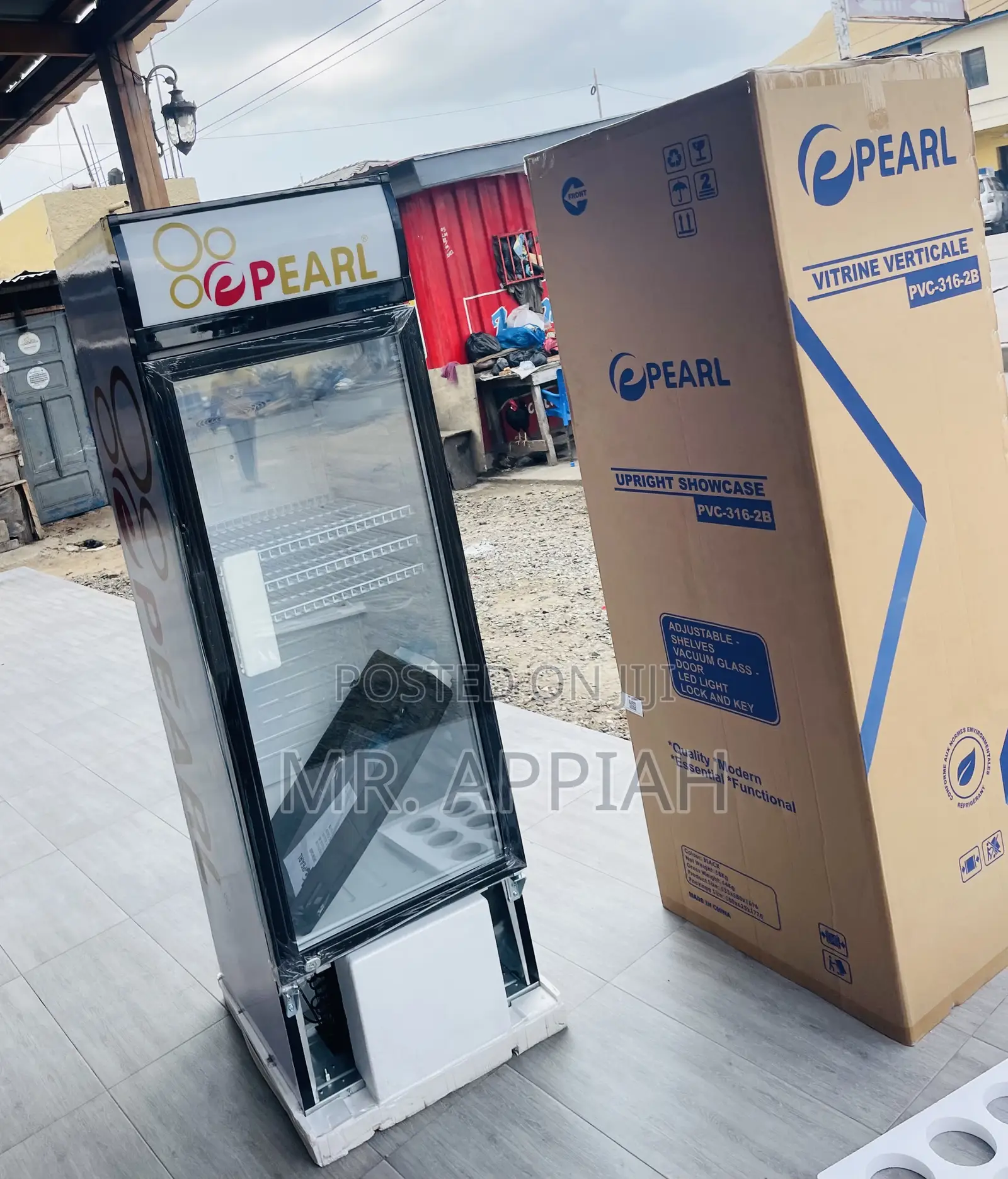 Order Unique Pearl PVC-316-2b 1 Door Beverage Cooler.