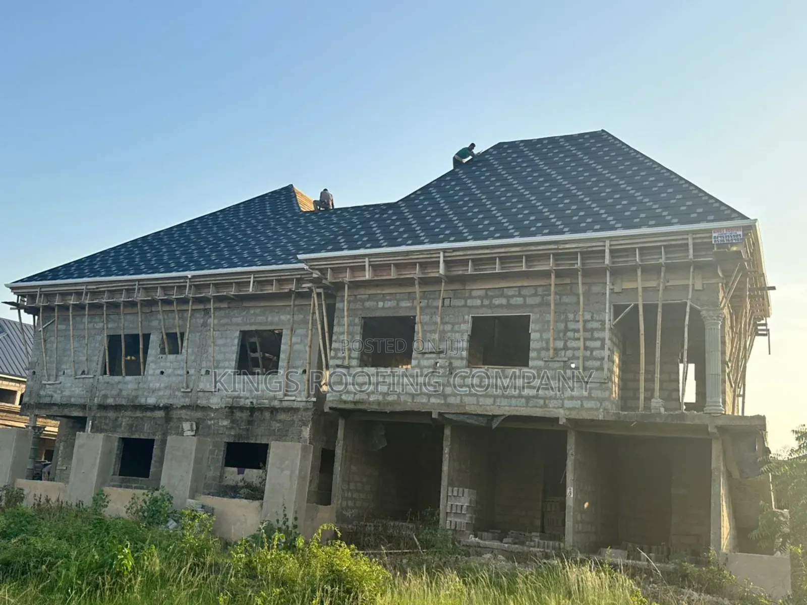 Alu-Zinc (Black and White Patch Shingles)
