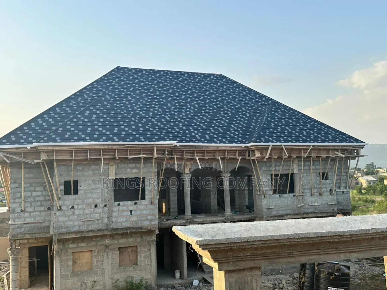 Alu-Zinc (Black and White Patch Shingles)