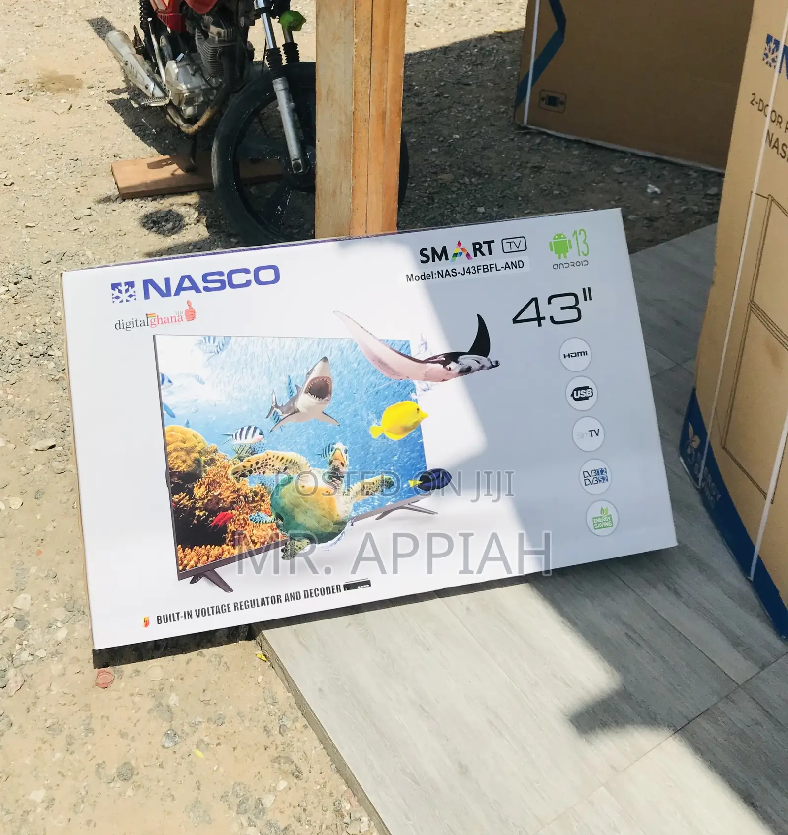 Choose Unique Nasco 43 Inch FHD Smart Android Tv.