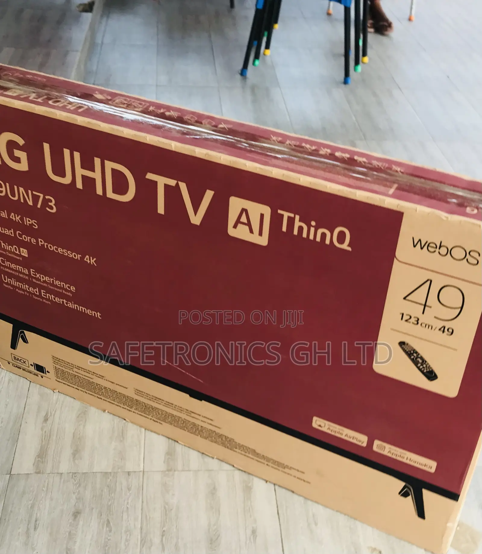 Sleek Black LG Suitable UN73 49 Inch Smart Led Tv