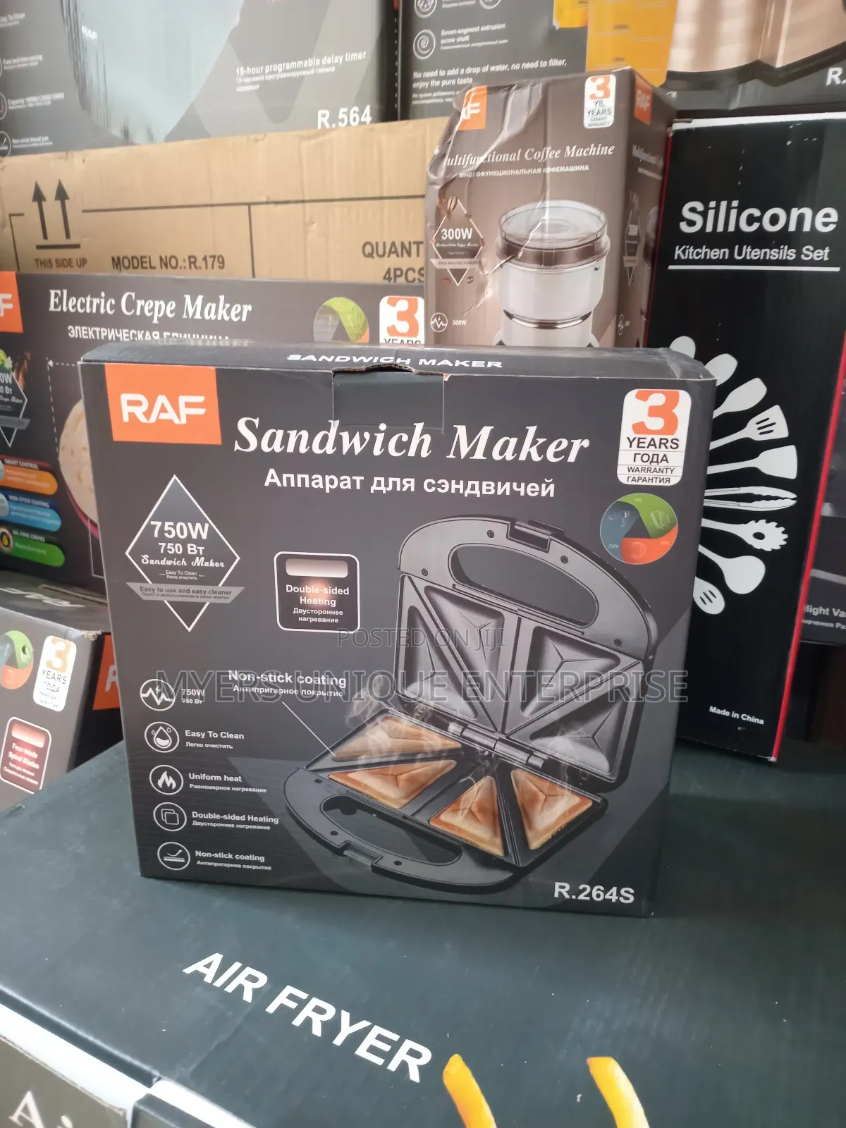 Electric Raf Uniform Heat 2slice Sandwich Maker