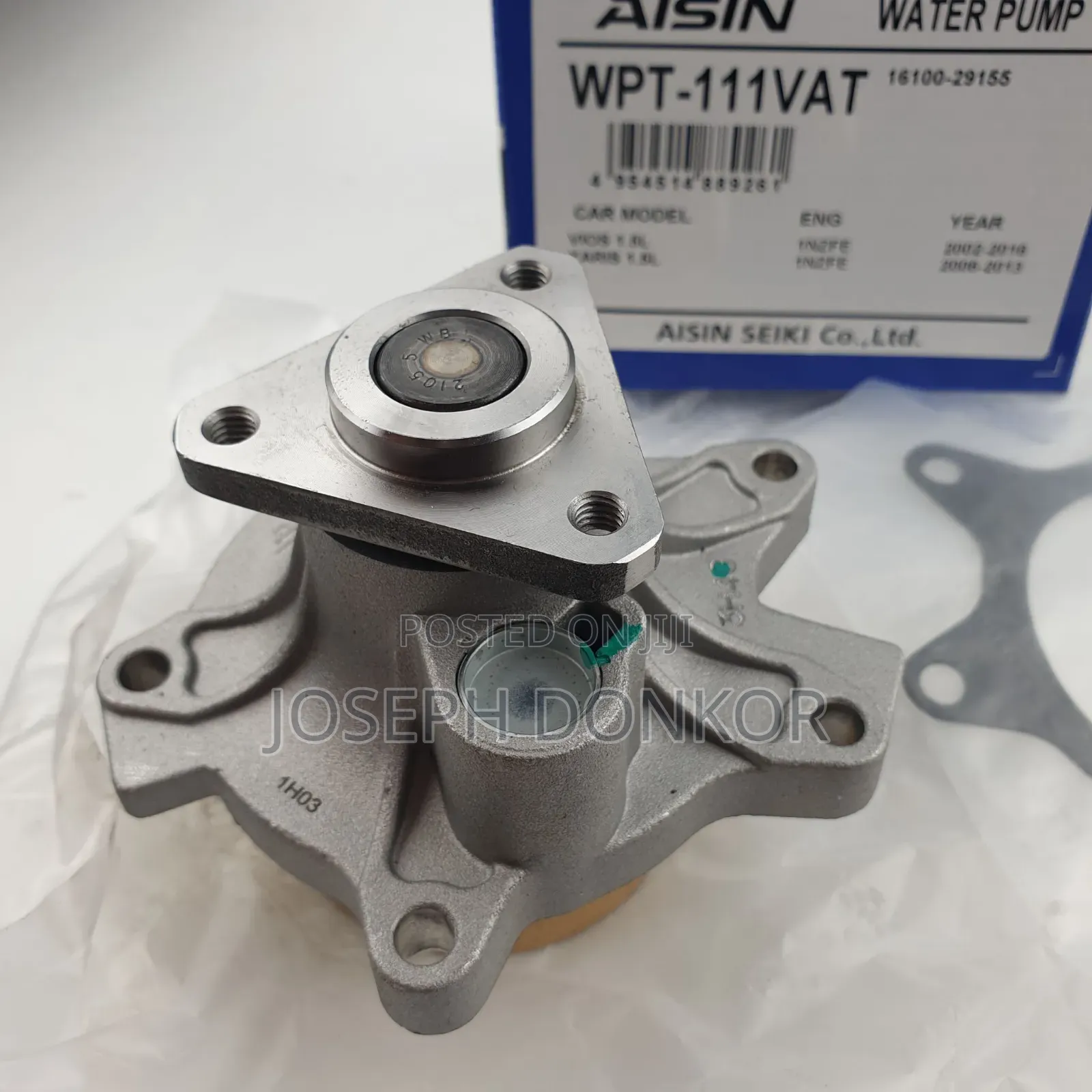 Yaris, Echo, Scion Water Pump 2006,2007,2008,2009 to 2013
