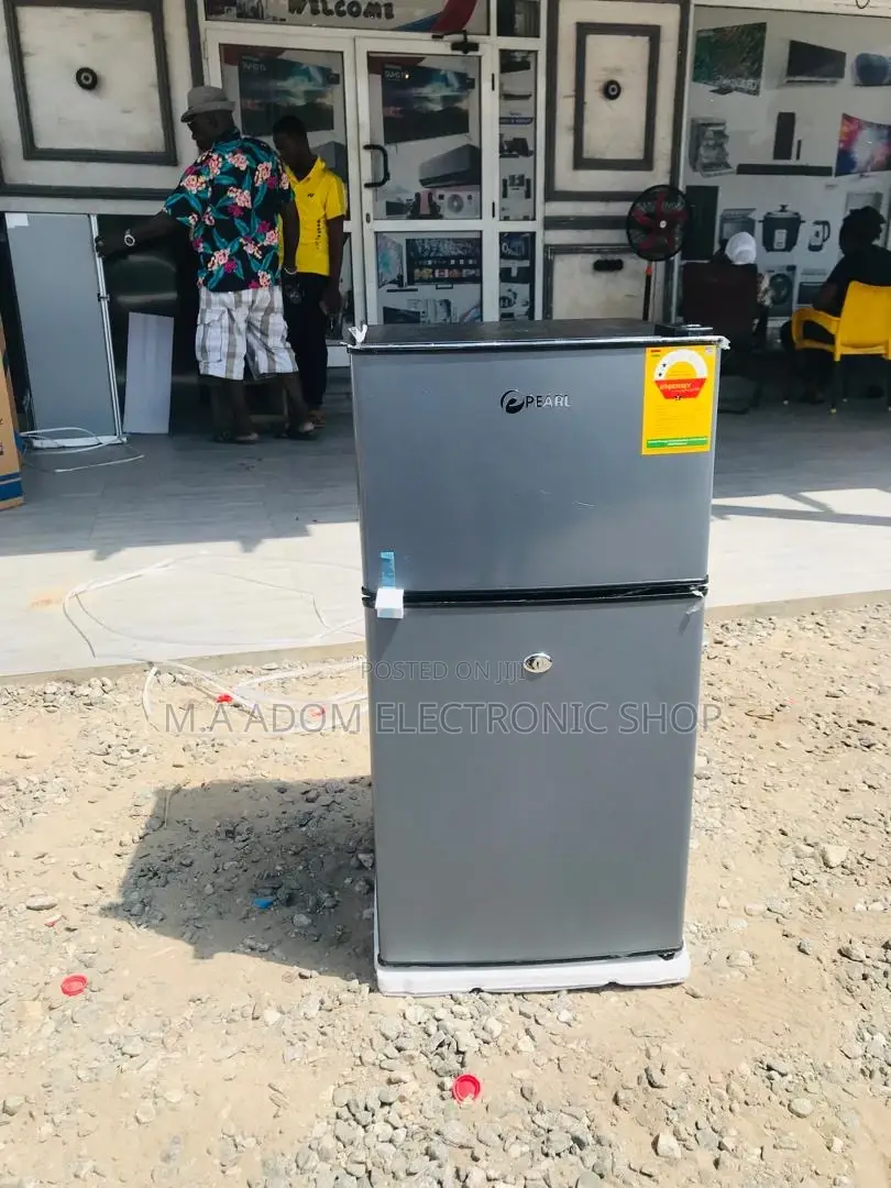 Compact and Ample Storage:Pearl Table Top Double-Door Fridge