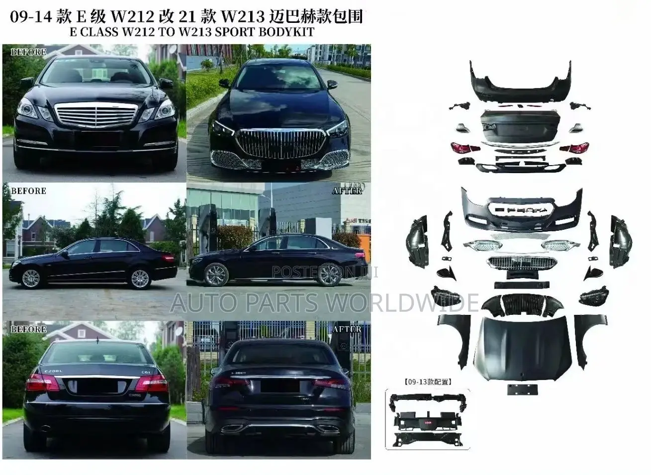Mercedes Benz W212 2009-2013 Upgrade to 2021 E63s