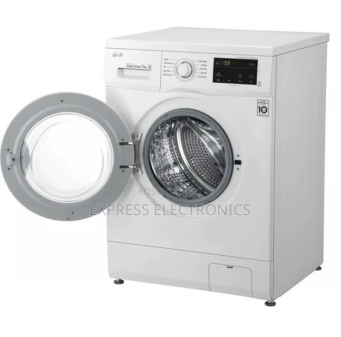 LG 7kg Front Load Washing Machine Fh2j3qdng0p (White)