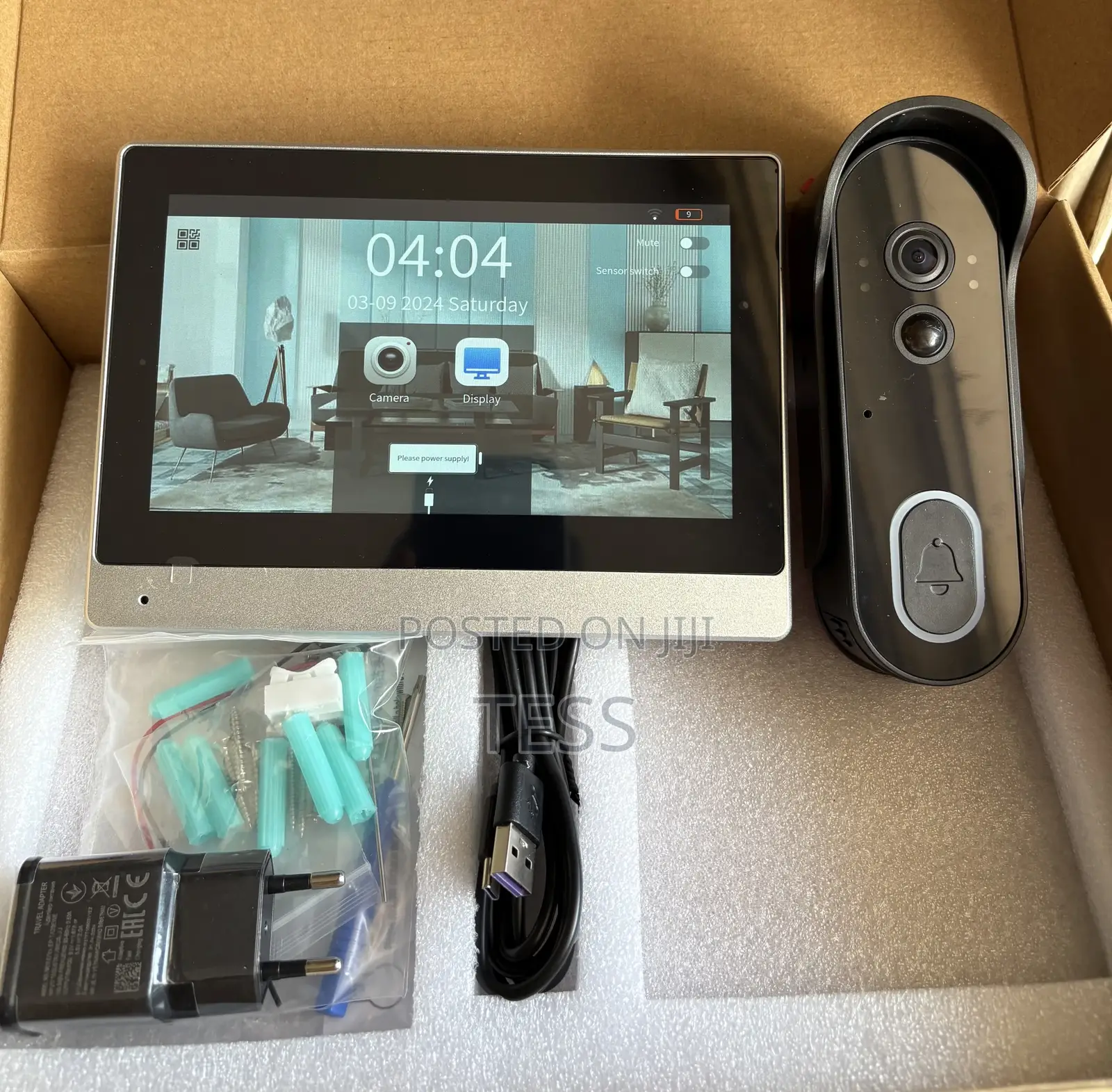 Wireless/Wifi Video Intercom Door Phone+Inbuilt Battery.