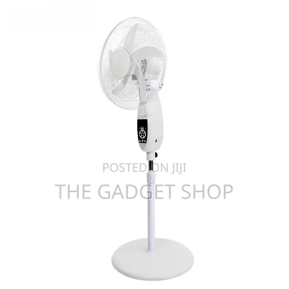 Rechargeable Standing Fan With Speaker