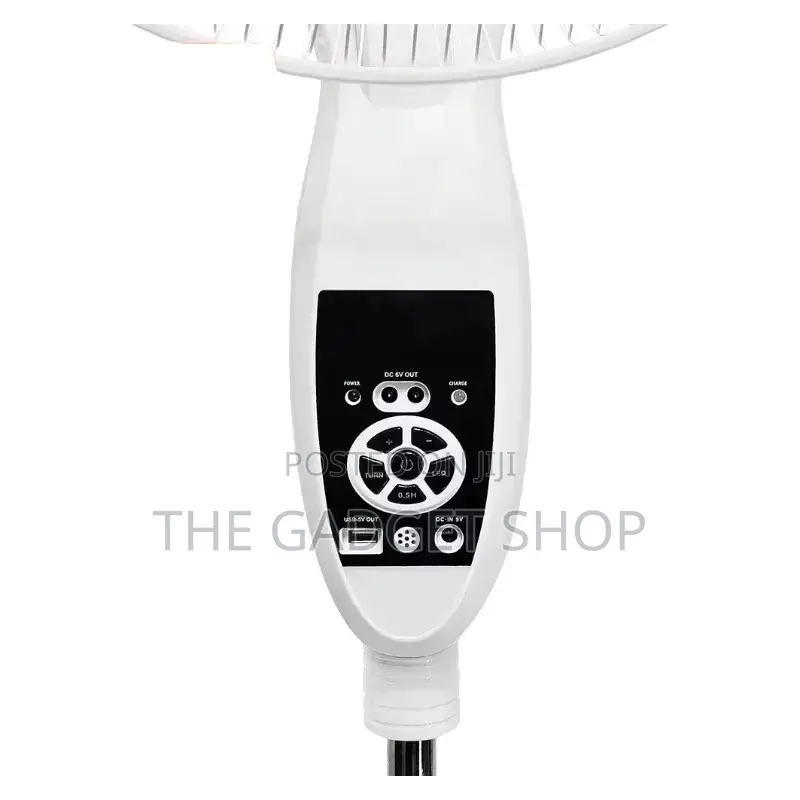 Rechargeable Standing Fan With Speaker