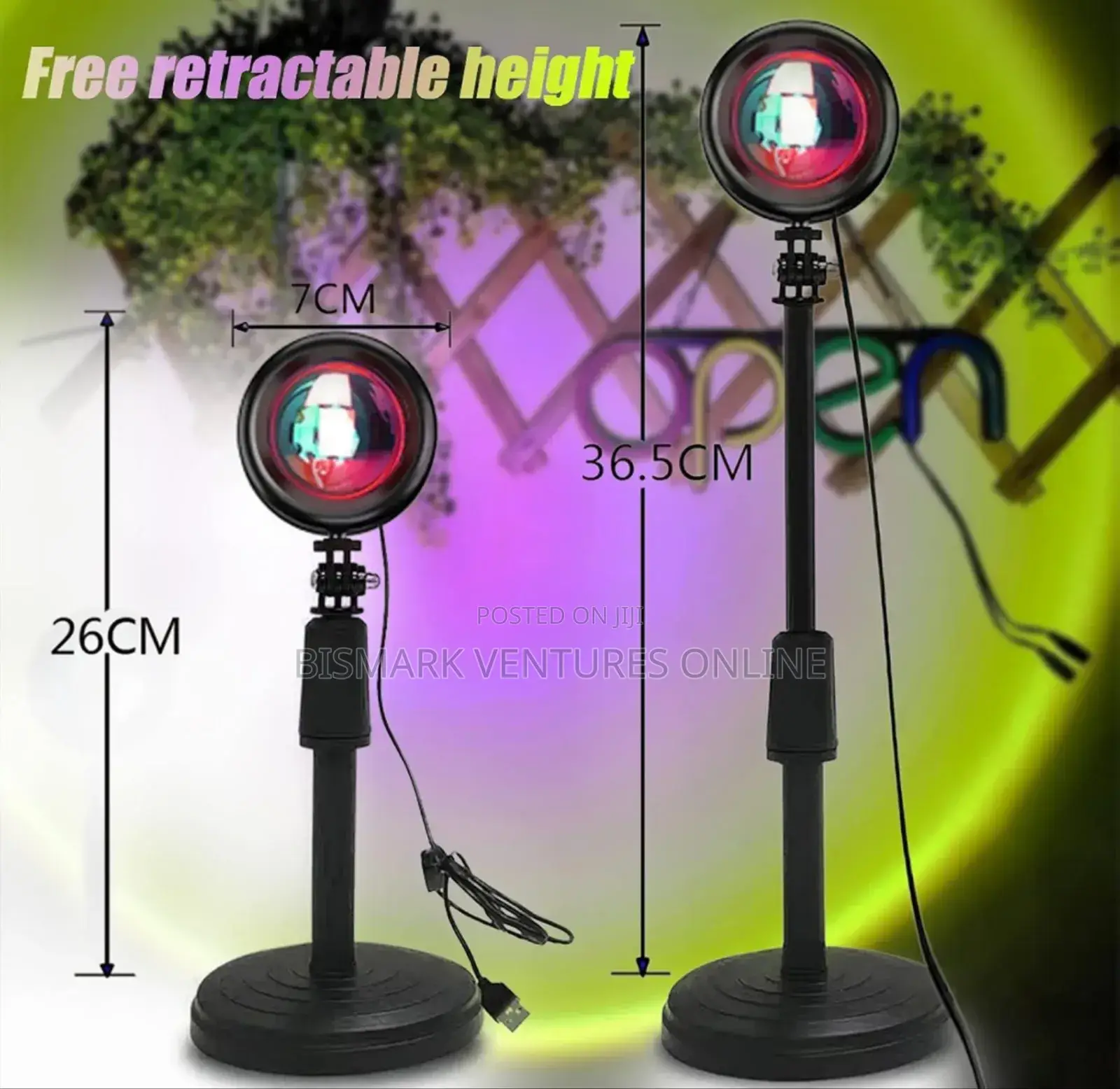 16 Colors Sunset Projection Lamp, Rainbow Night Light
