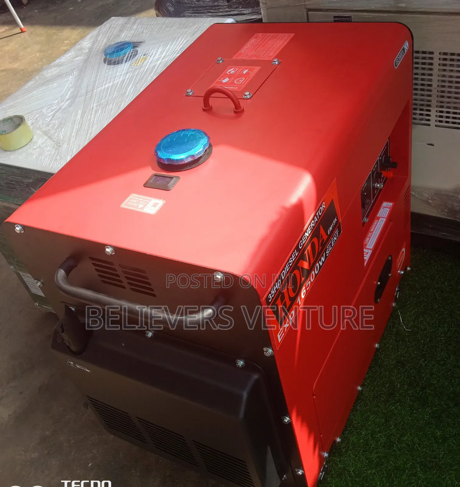 Silent Diesel Generator Single Phase 15kva Honda Generator