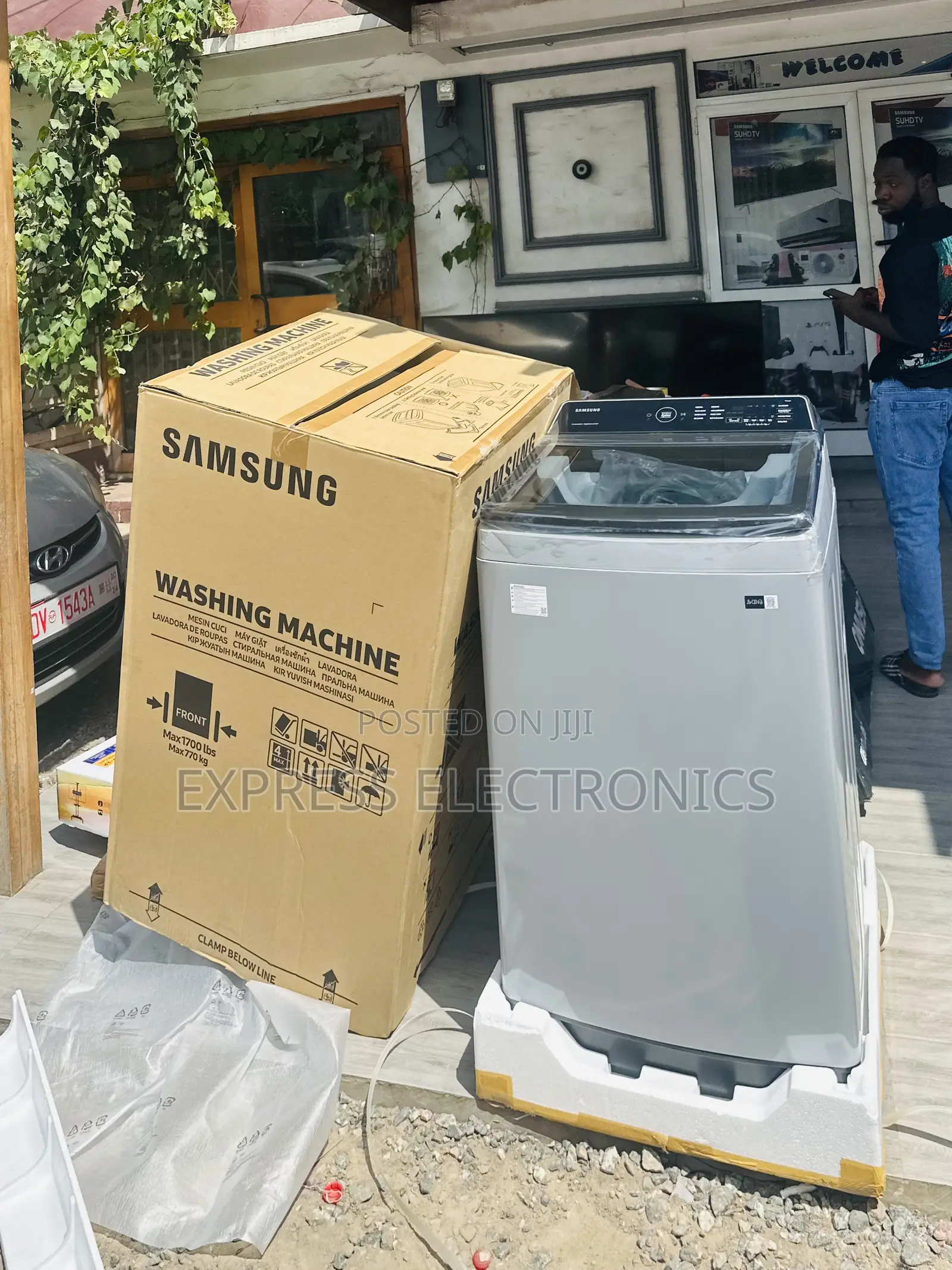 Stainless Steel Drum Samsung Wa13cg5441by