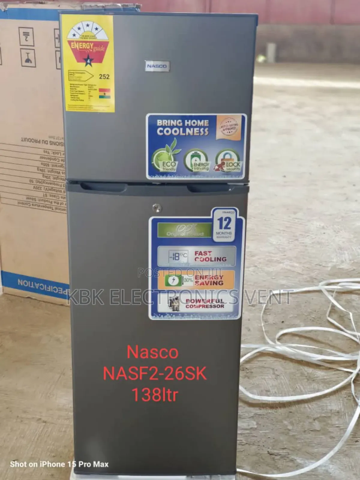 Nasco 138liter Double Door Refrigerators
