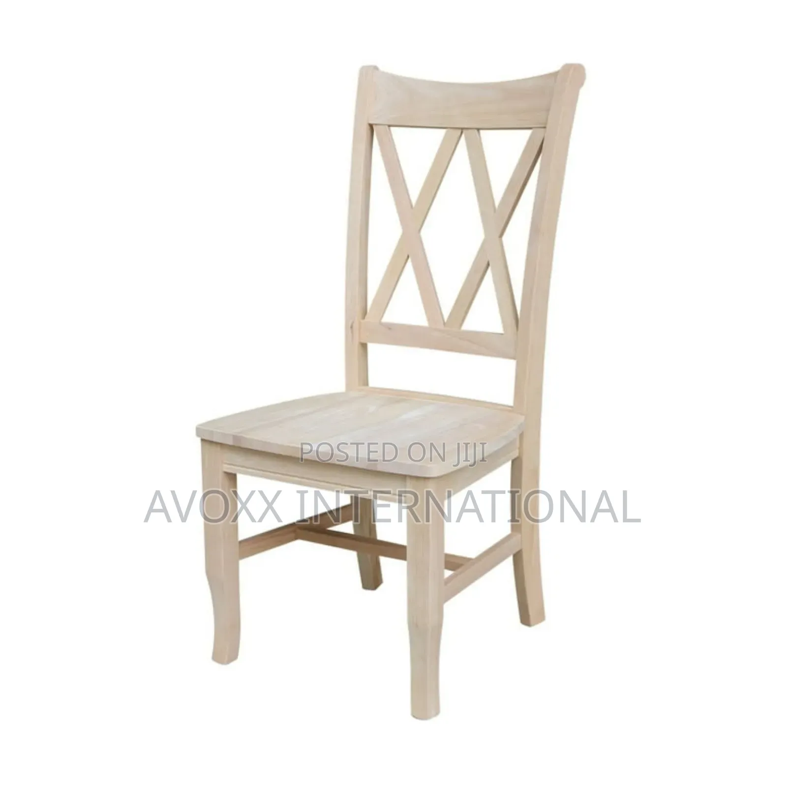 Lynn Solid Wood Double X-Back Stools (Set of 2